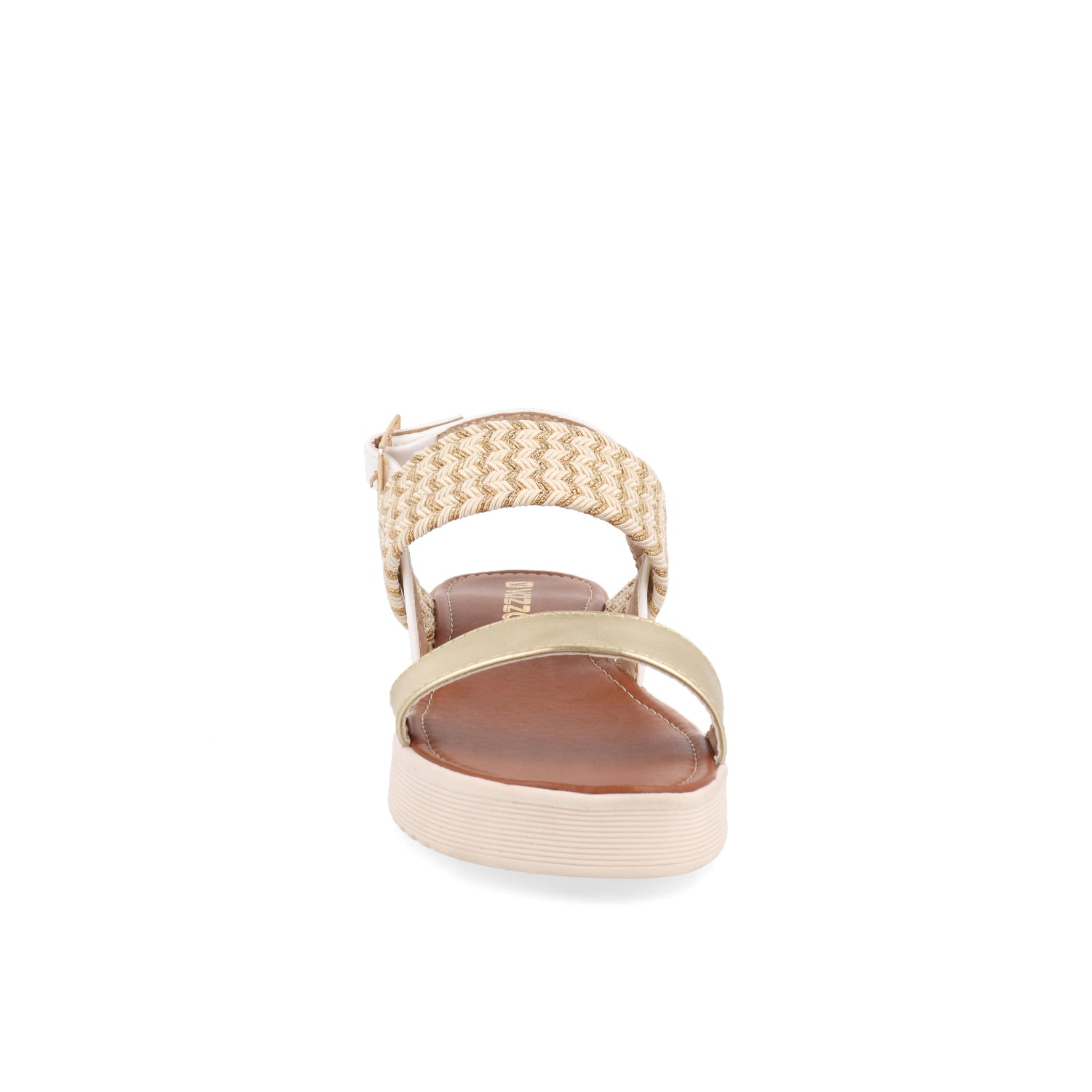 Sandalia Casual Vazza color Oro para Mujer