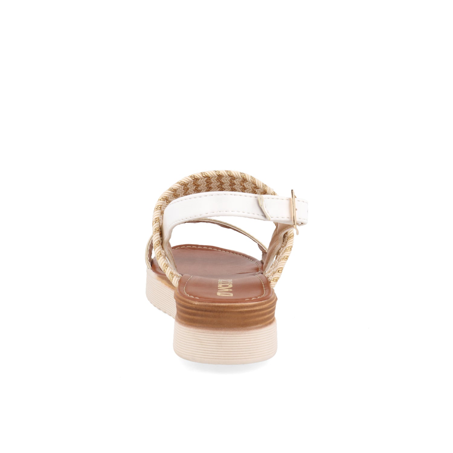 Sandalia Casual Vazza color Oro para Mujer