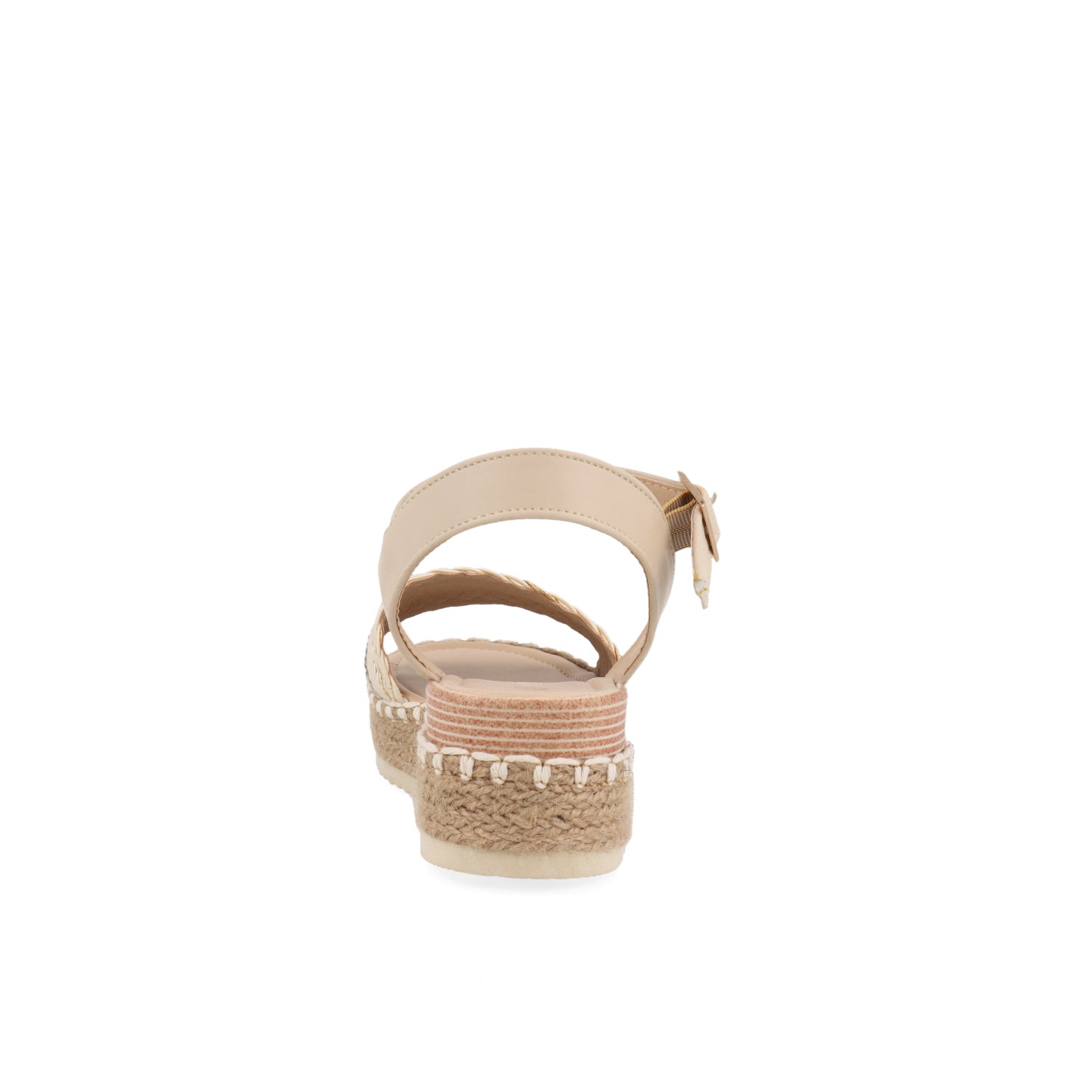 Sandalia Casual Vazza color Beige para Mujer con chinela trenzada