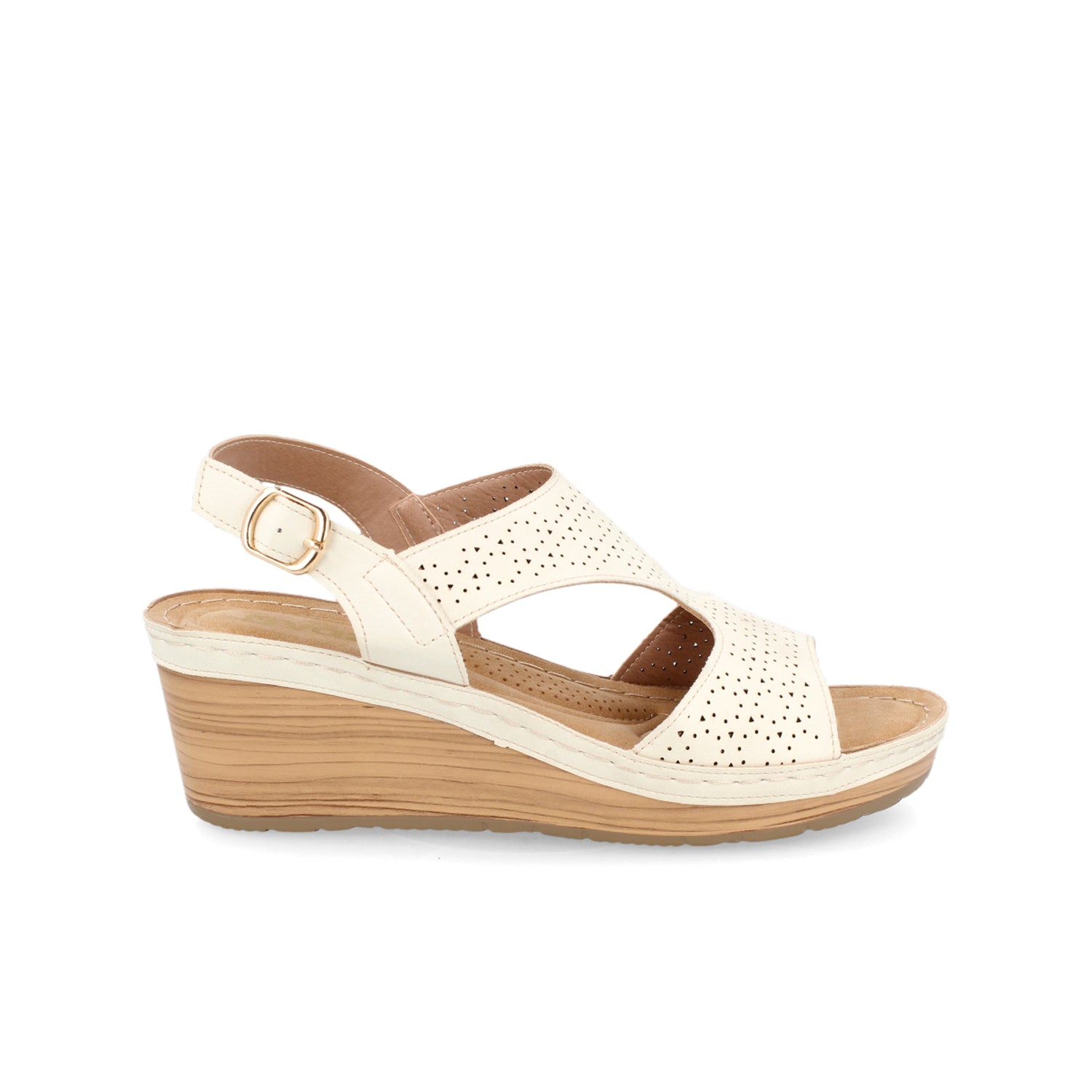 Sandalia Casual Vazza color Blanco para Mujer