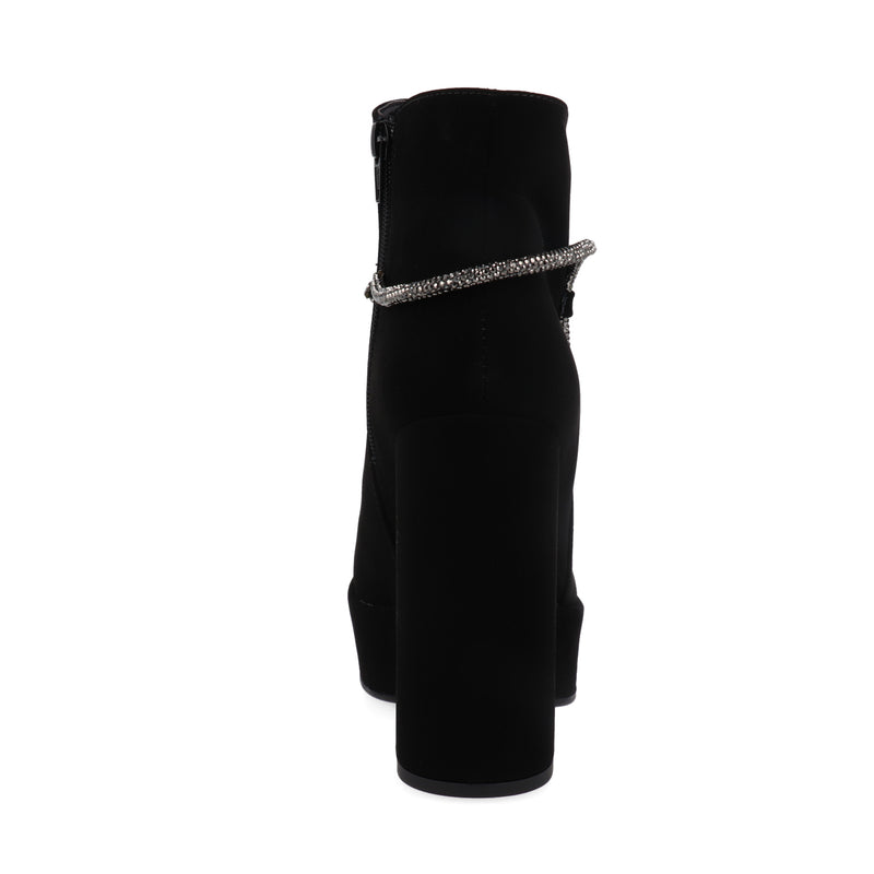 Botín de Tacón Vazza color Negro con aplicación  para Mujer