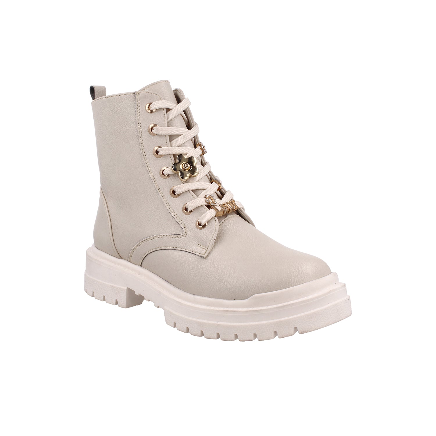 Botin Casual Vazza color Latte para Mujer