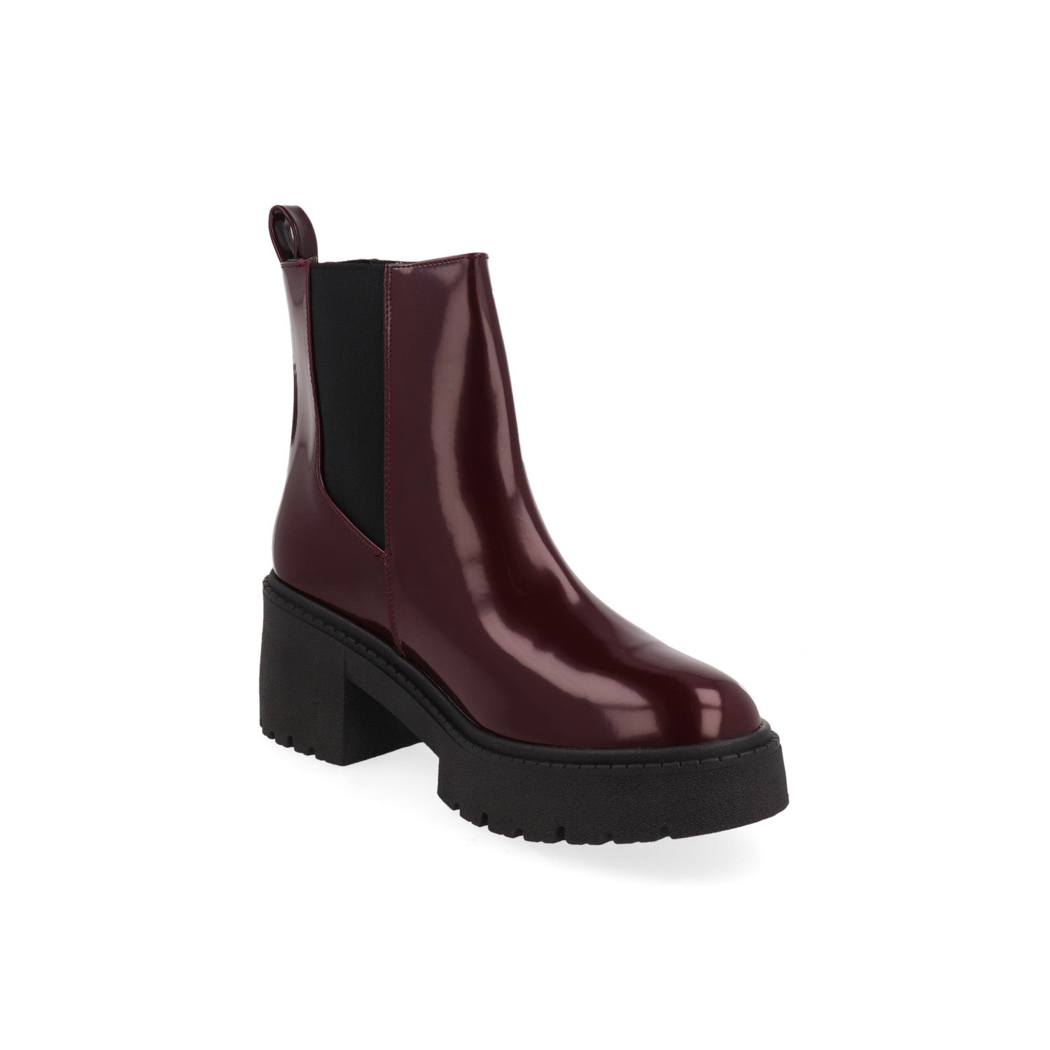 Botin Casual Vazza color Vino para Mujer