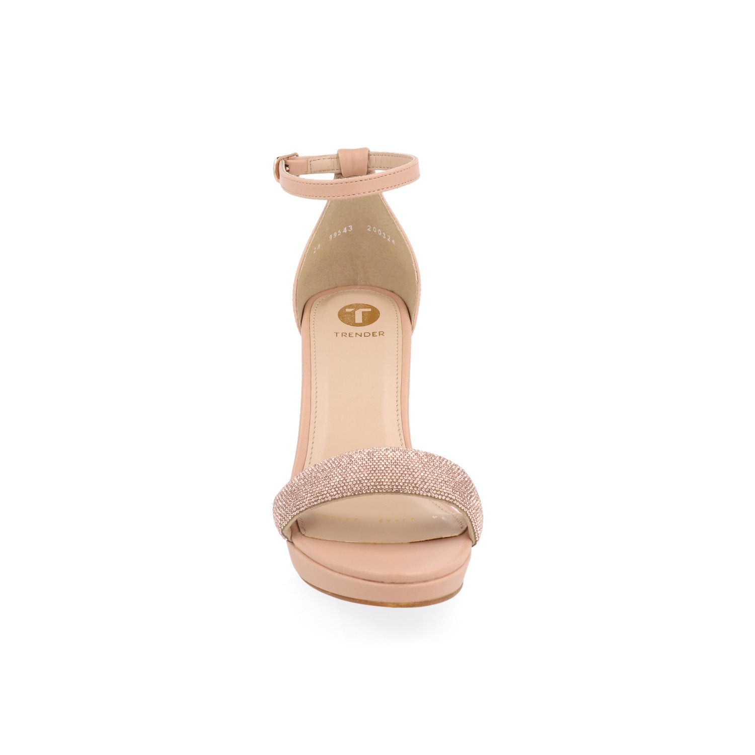Sandalia de Vestir Vazza color Maquillaje para Mujer
