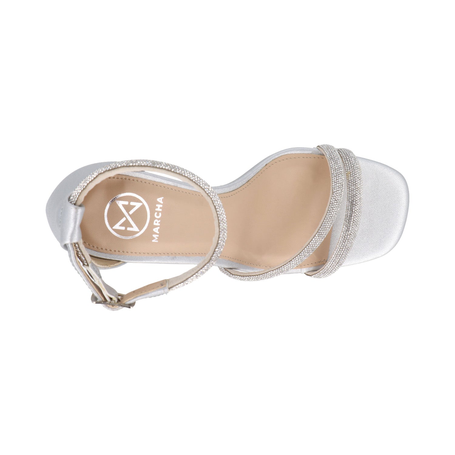 Sandalia de Vestir Vazza color Plata para Mujer