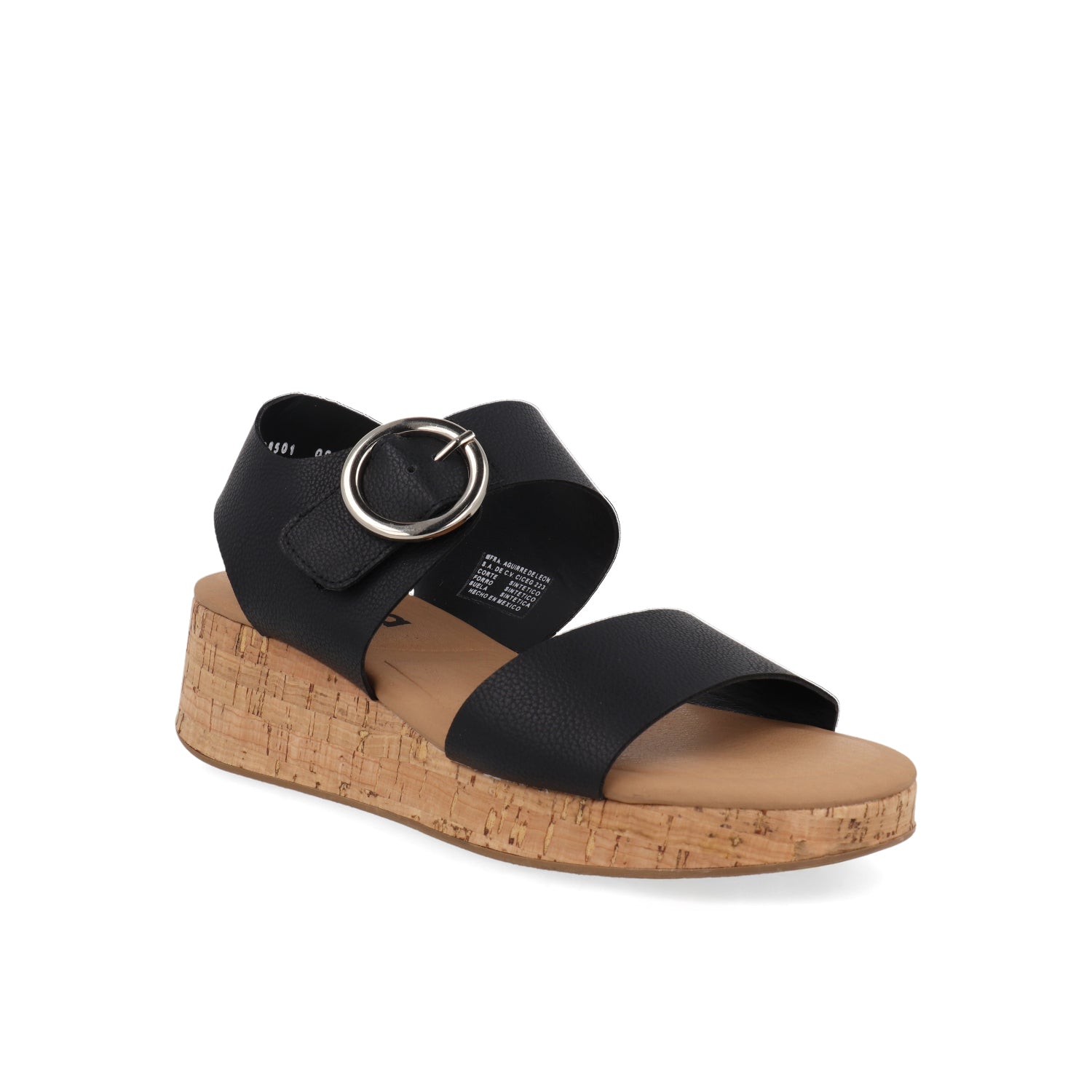 Sandalia Casual Vazza color Negro para Mujer