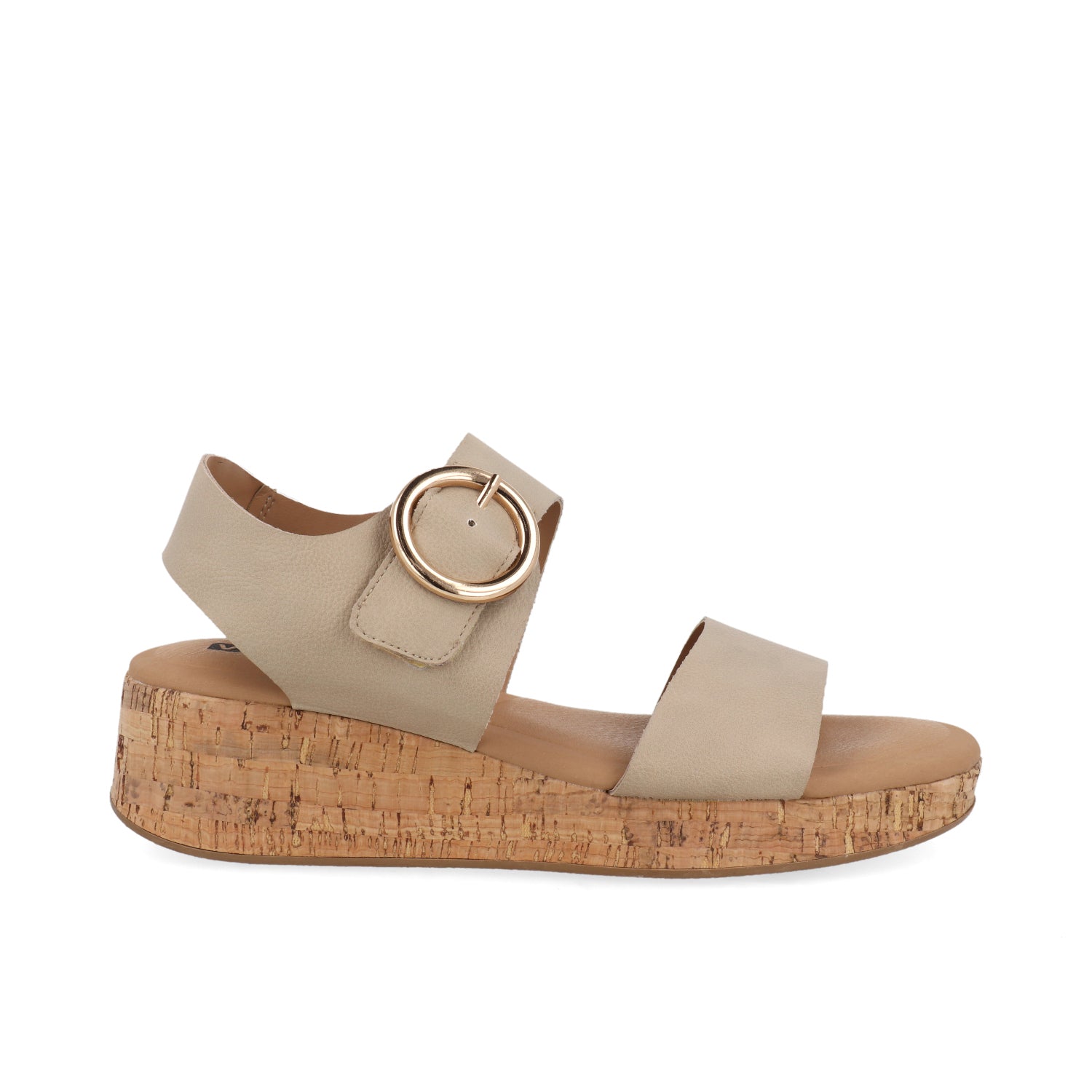Sandalia Casual Vazza color Cafe claro para Mujer