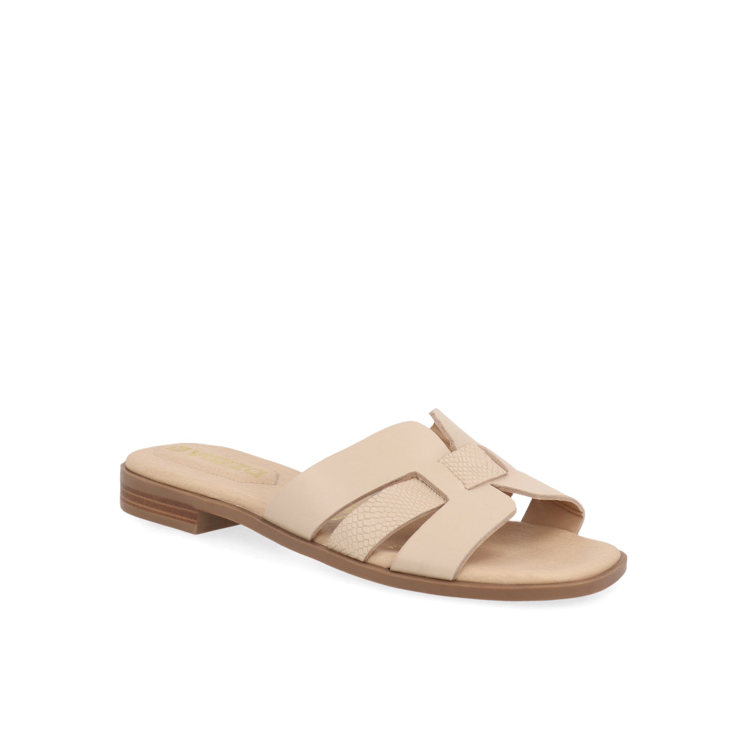 Sandalia Casual de piso Vazza color Nude para Mujer