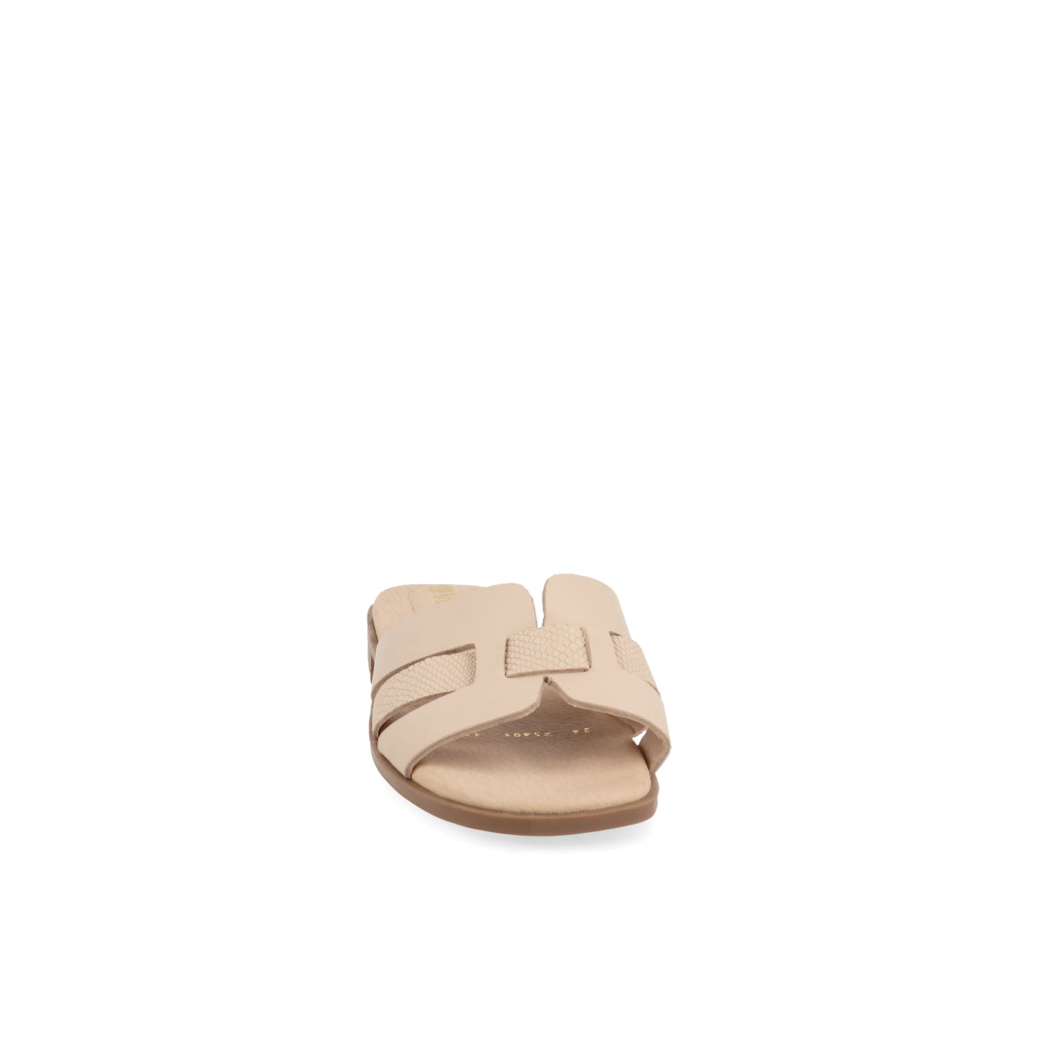 Sandalia Casual de piso Vazza color Nude para Mujer