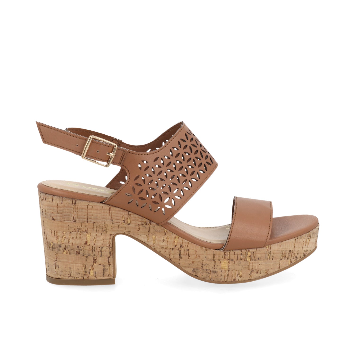 Sandalia Casual Vazza color Cafe para Mujer