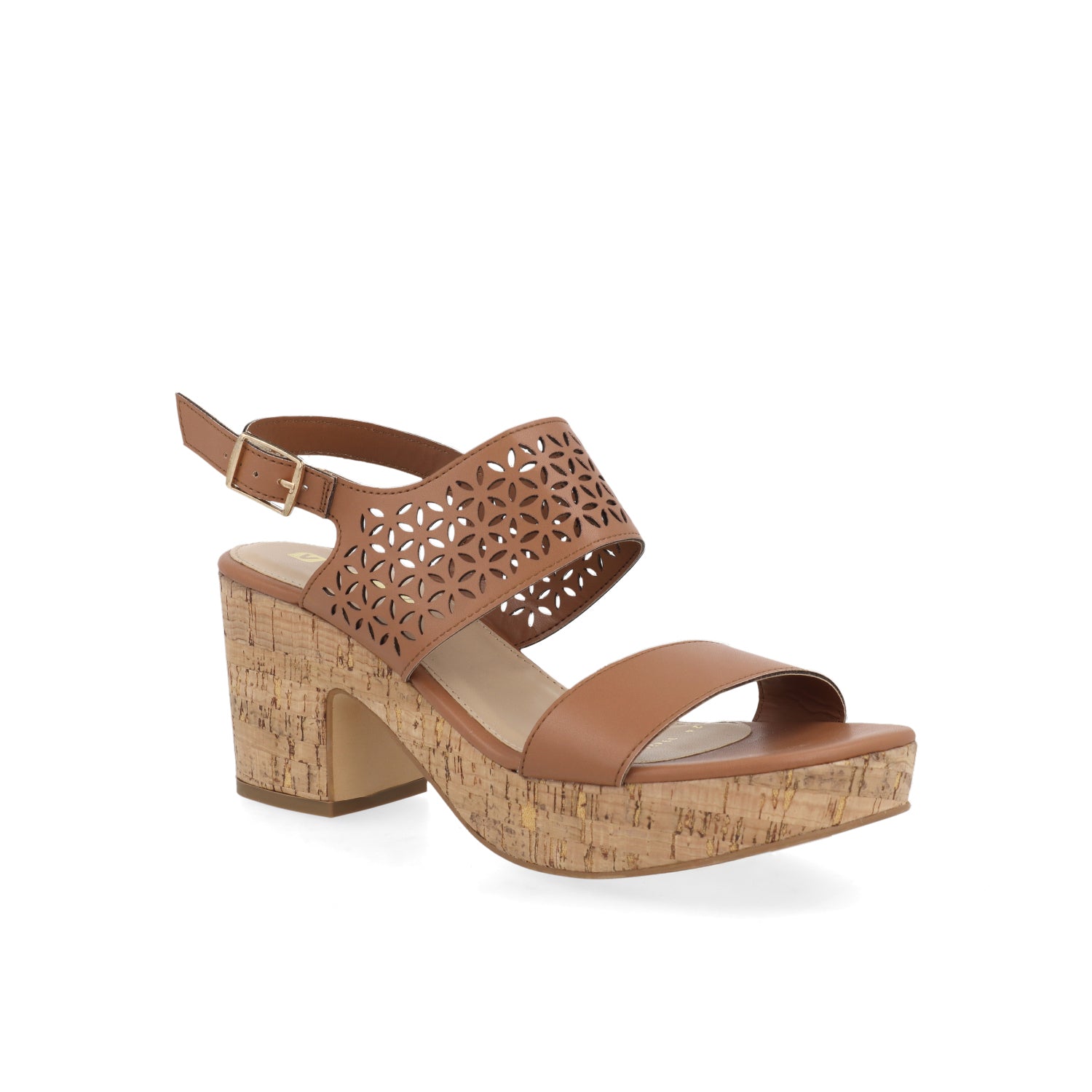 Sandalia Casual Vazza color Cafe para Mujer