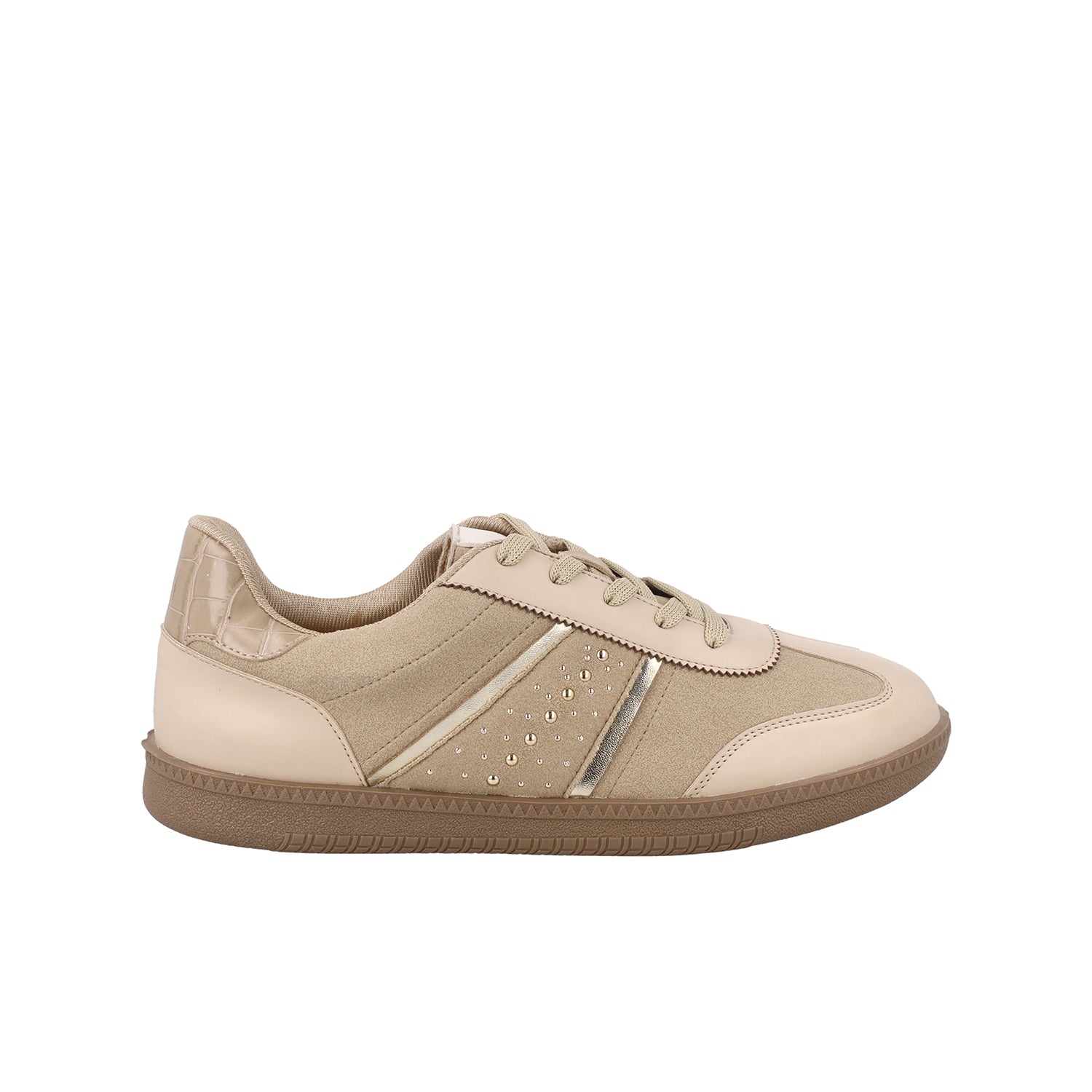 Tenis Casual Lady Paulina color Beige para Mujer
