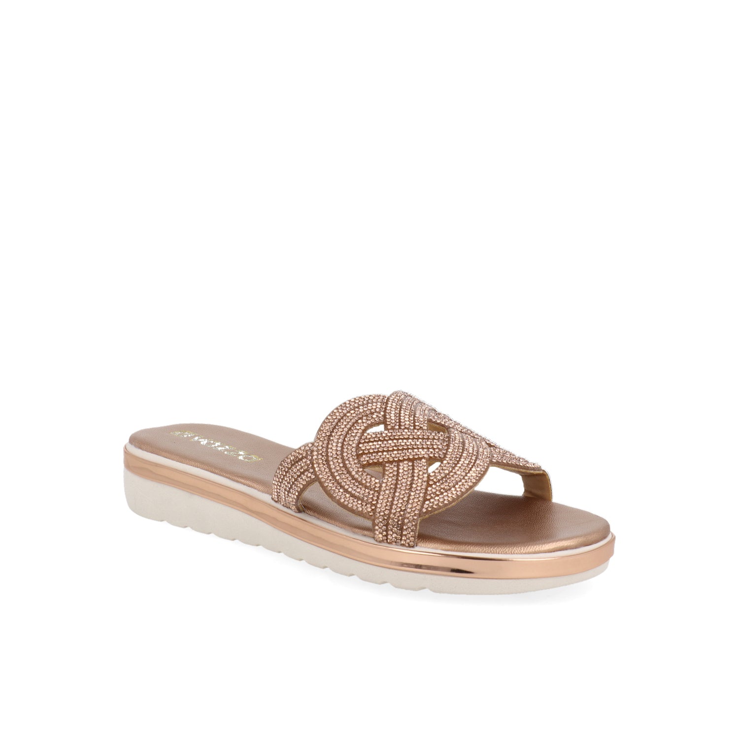 Sandalia Casual Vazza color Oro para Mujer