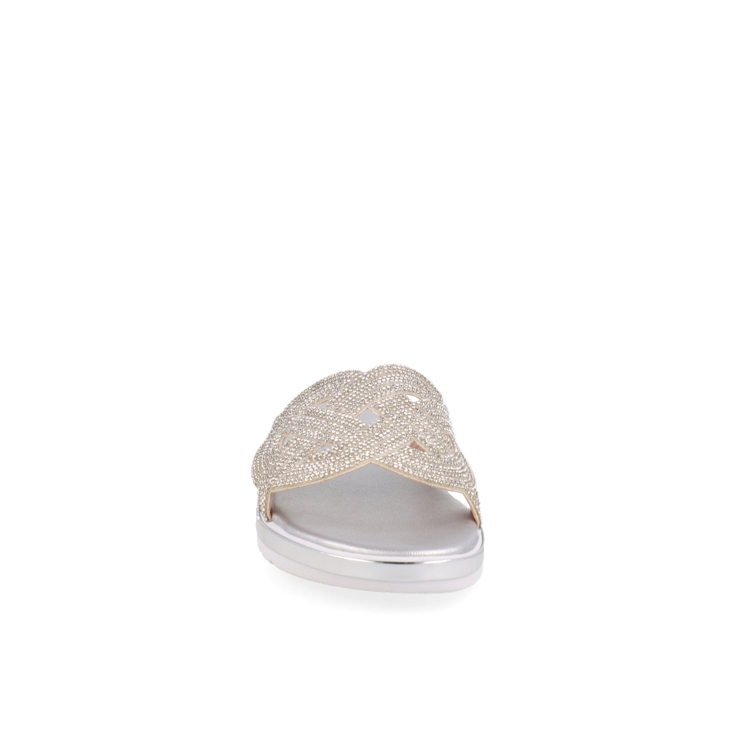 Sandalia Casual Vazza color Plata para Mujer