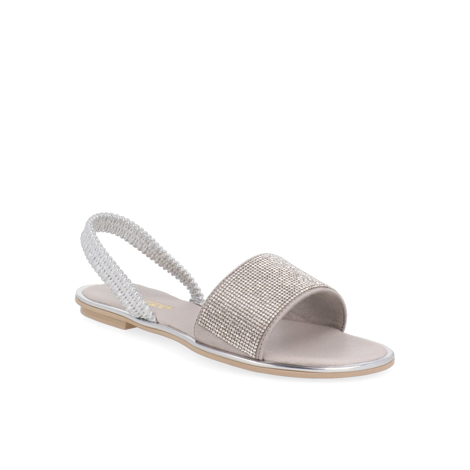 Sandalia Casual Vazza color Plata para Mujer
