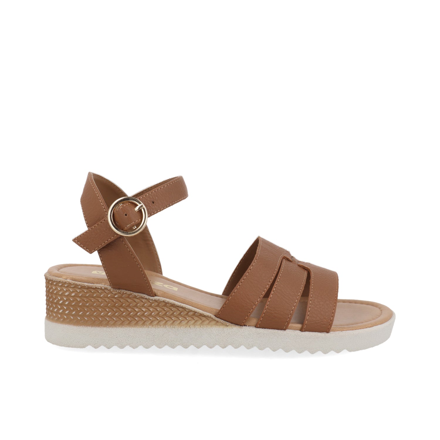 Sandalia Casual Vazza color Camel para Mujer