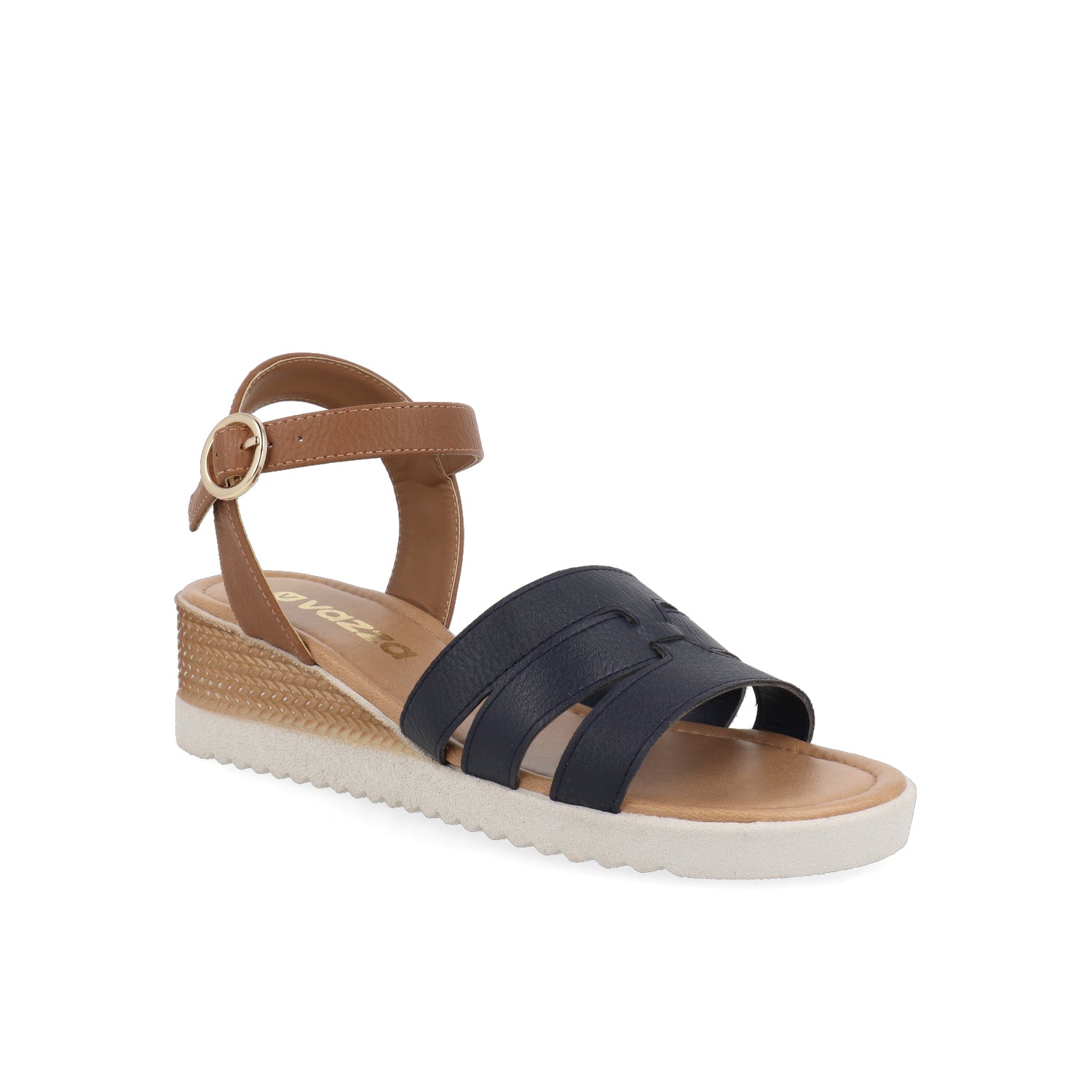 Sandalia Casual Vazza color Azul Marino para Mujer