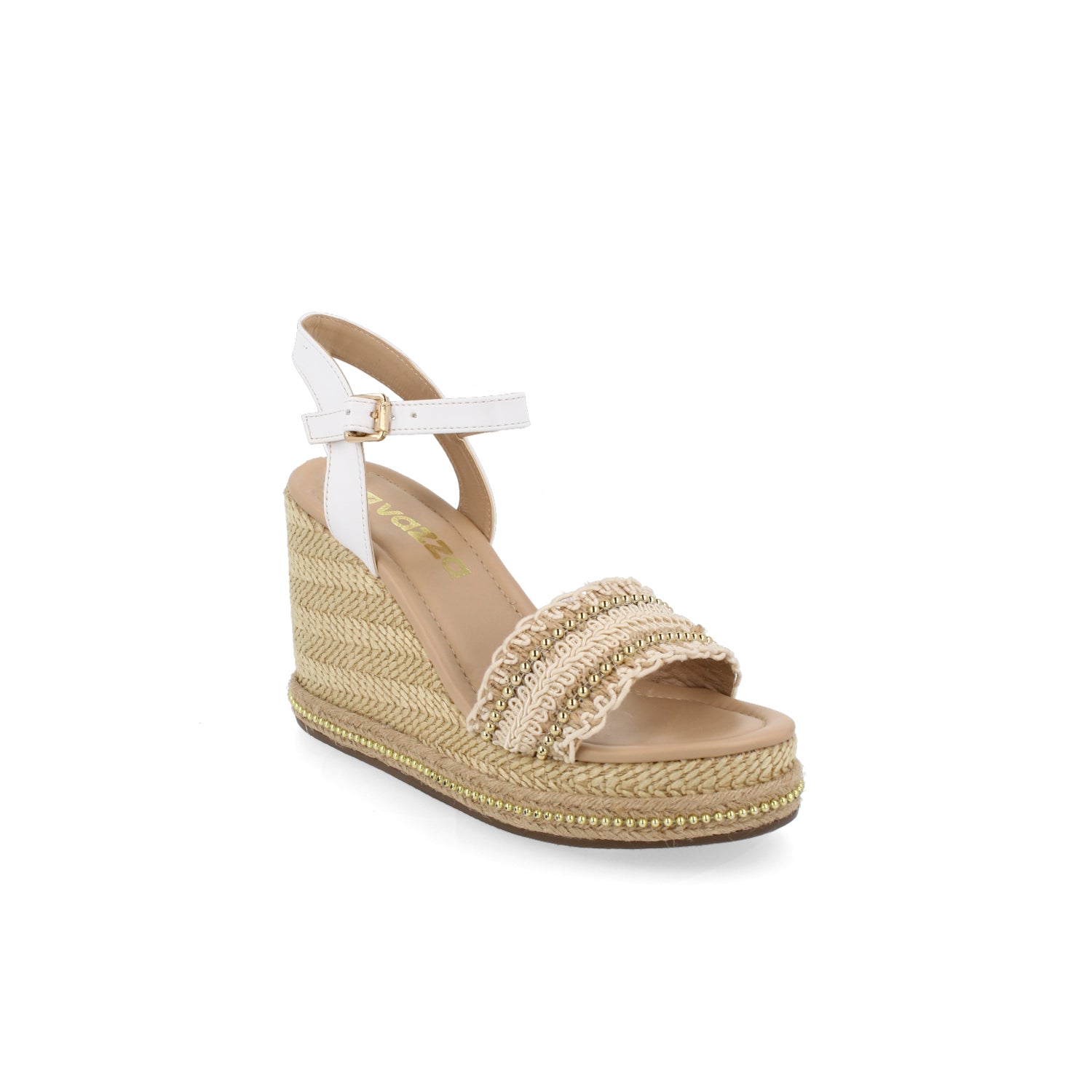 Sandalia Casual Vazza color Blanco para Mujer
