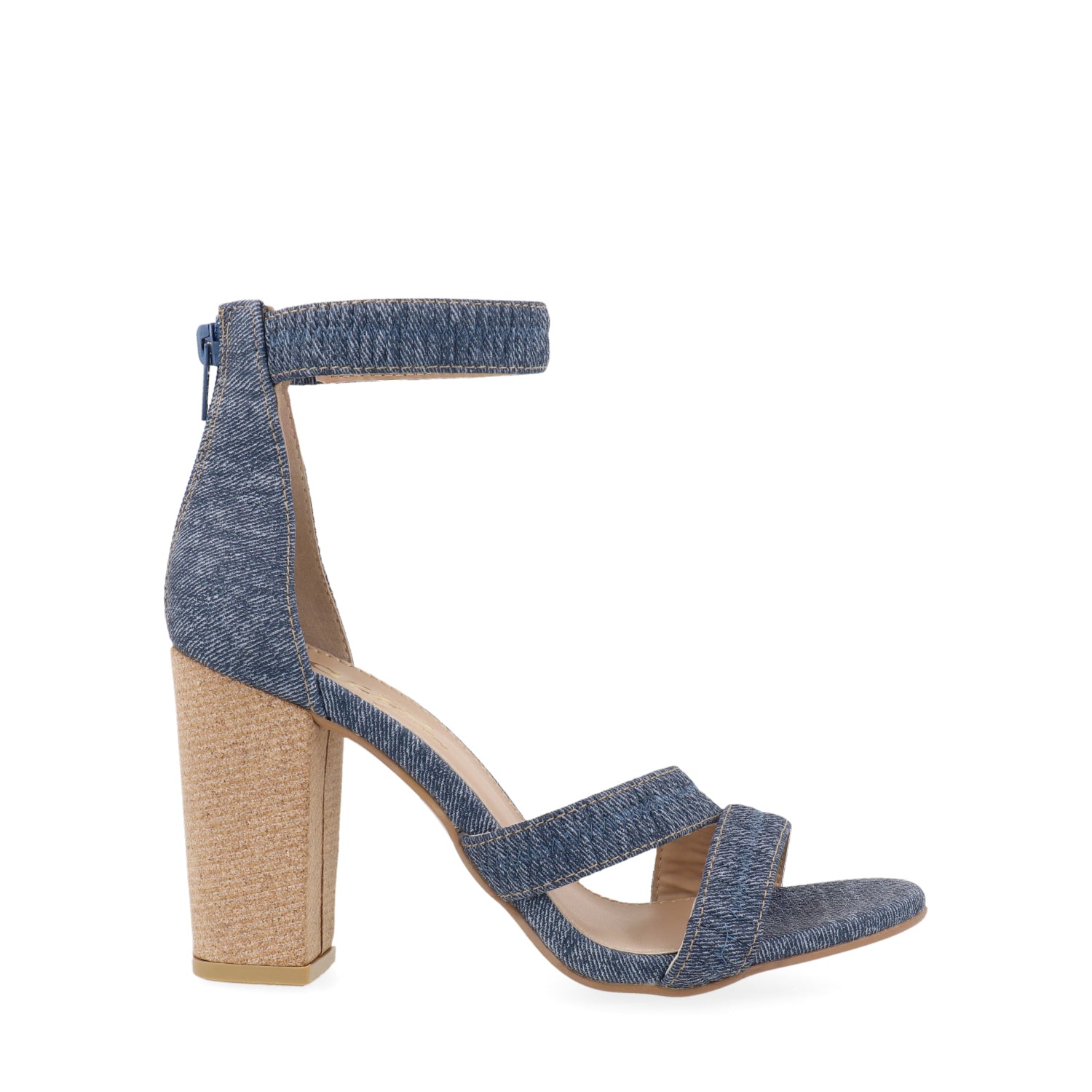 Sandalia de Tacón Vazza color Azul para Mujer