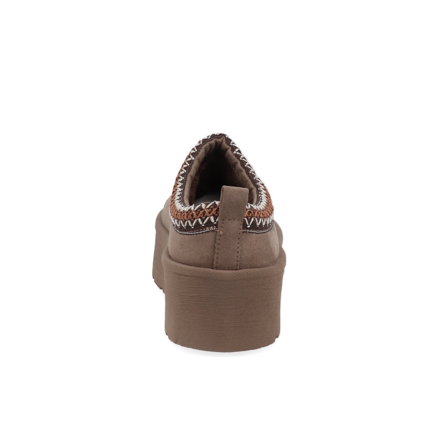 Pantunfla Casual Vazza color Taupe para Mujer