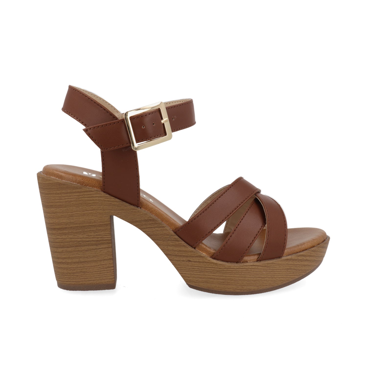 Sandalia Casual Vazza color Tan para Mujer