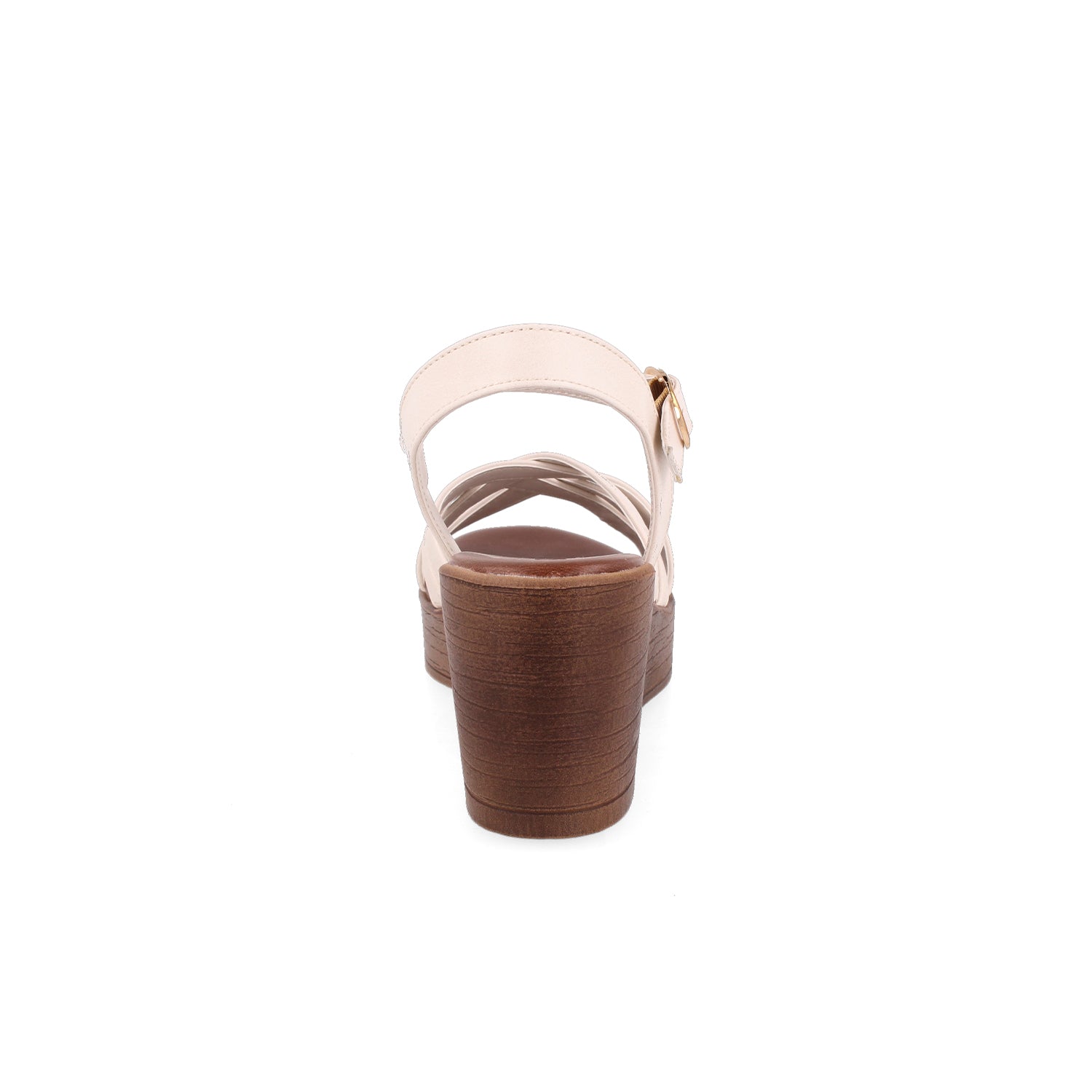 Sandalia Casual Vazza color Latte para Mujer