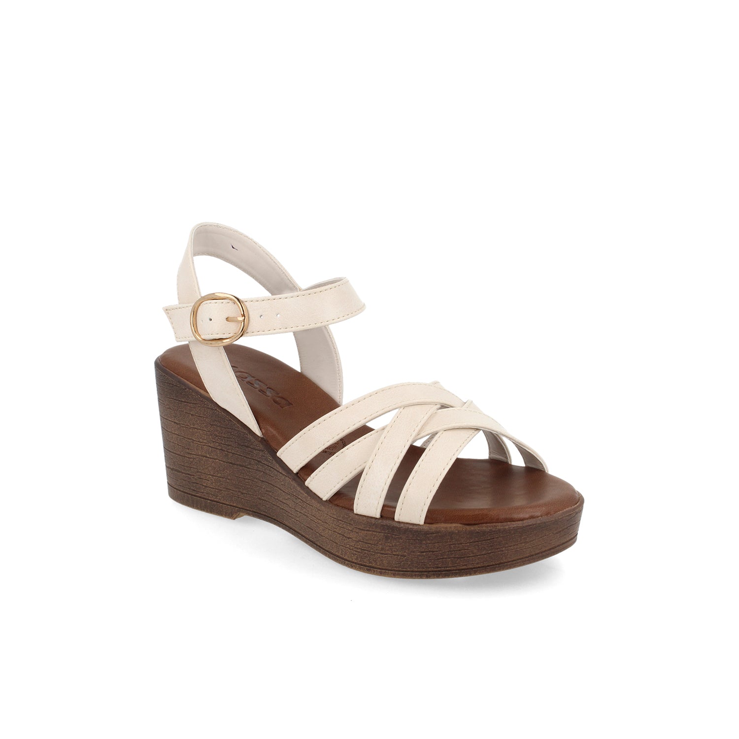 Sandalia Casual Vazza color Arenilla para Mujer