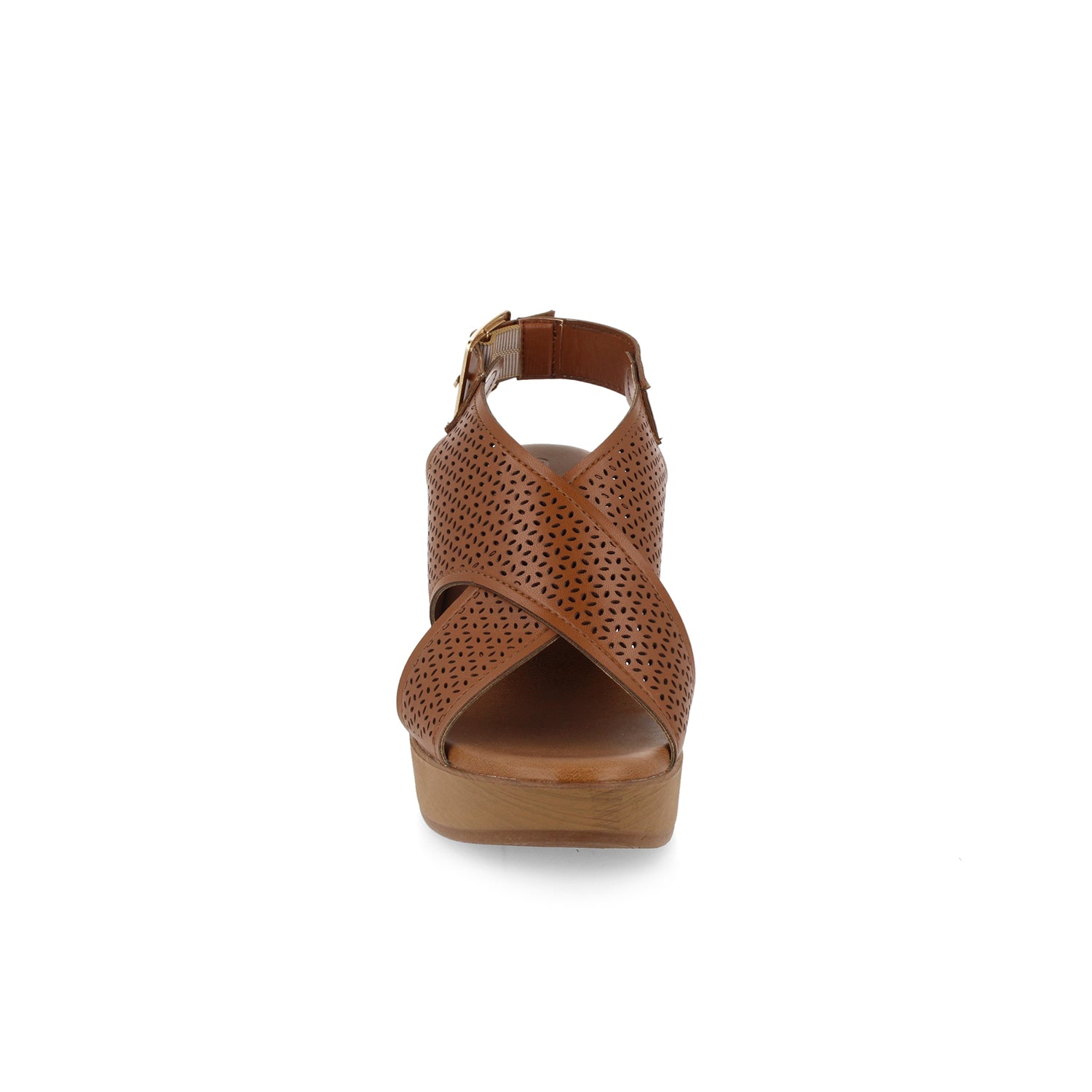 Sandalia Casual Vazza color Cognac para Mujer