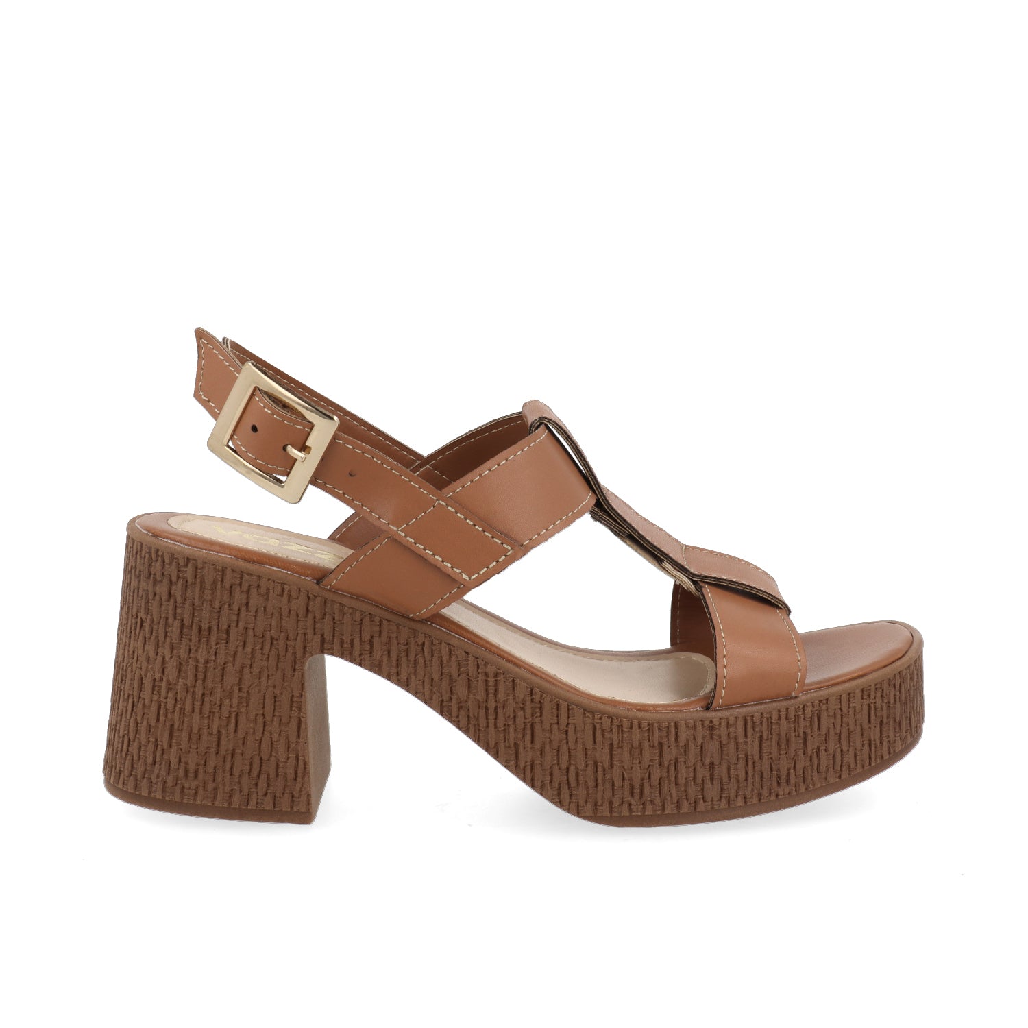 Sandalia Casual Vazza color Cafe para Mujer
