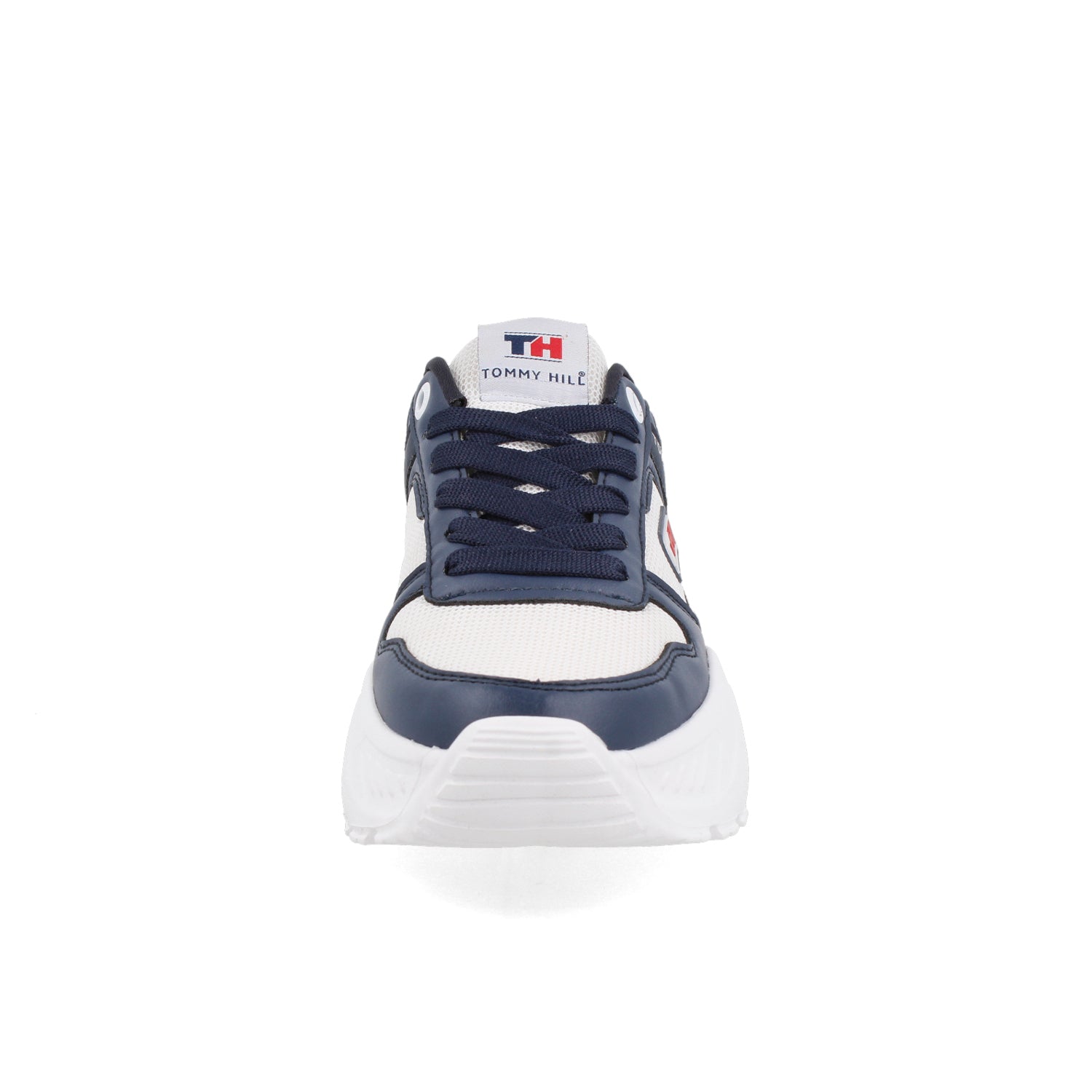 Tenis Urbano Tommy Hill color Blanco Con Azul Marino para Mujer