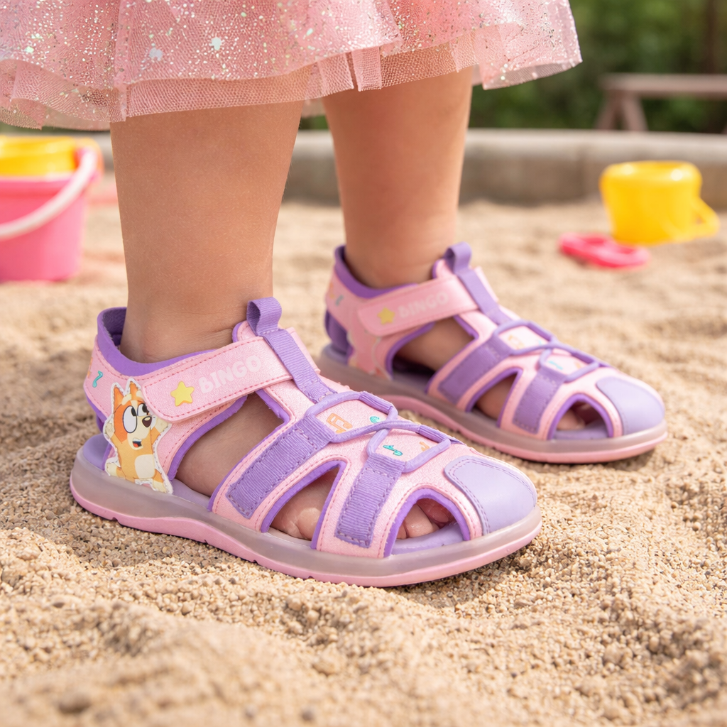 Sandalia Casual Tropicana color Morado para Niña de Bingo