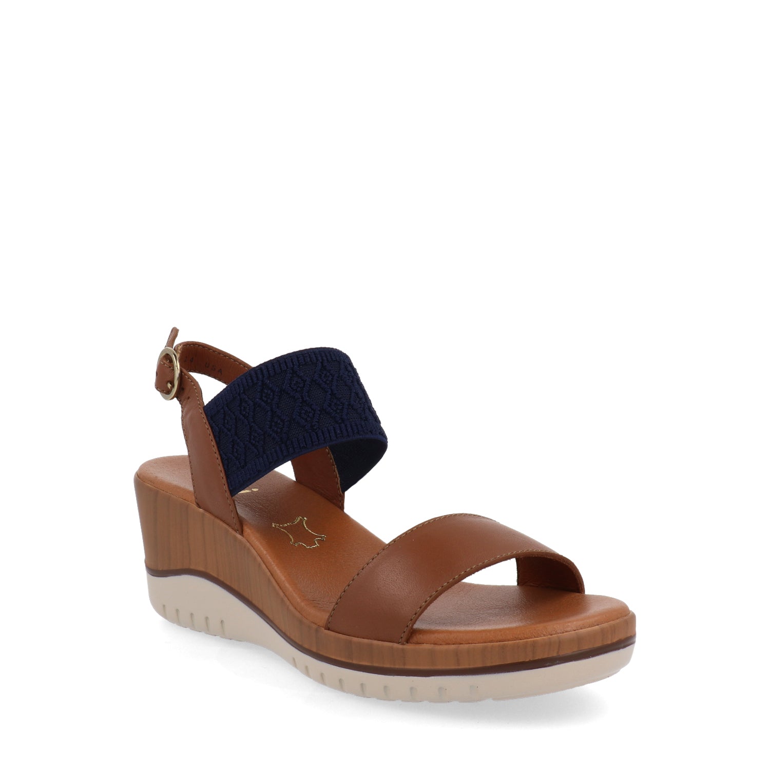 Sandalia casual Flexi color café para mujer