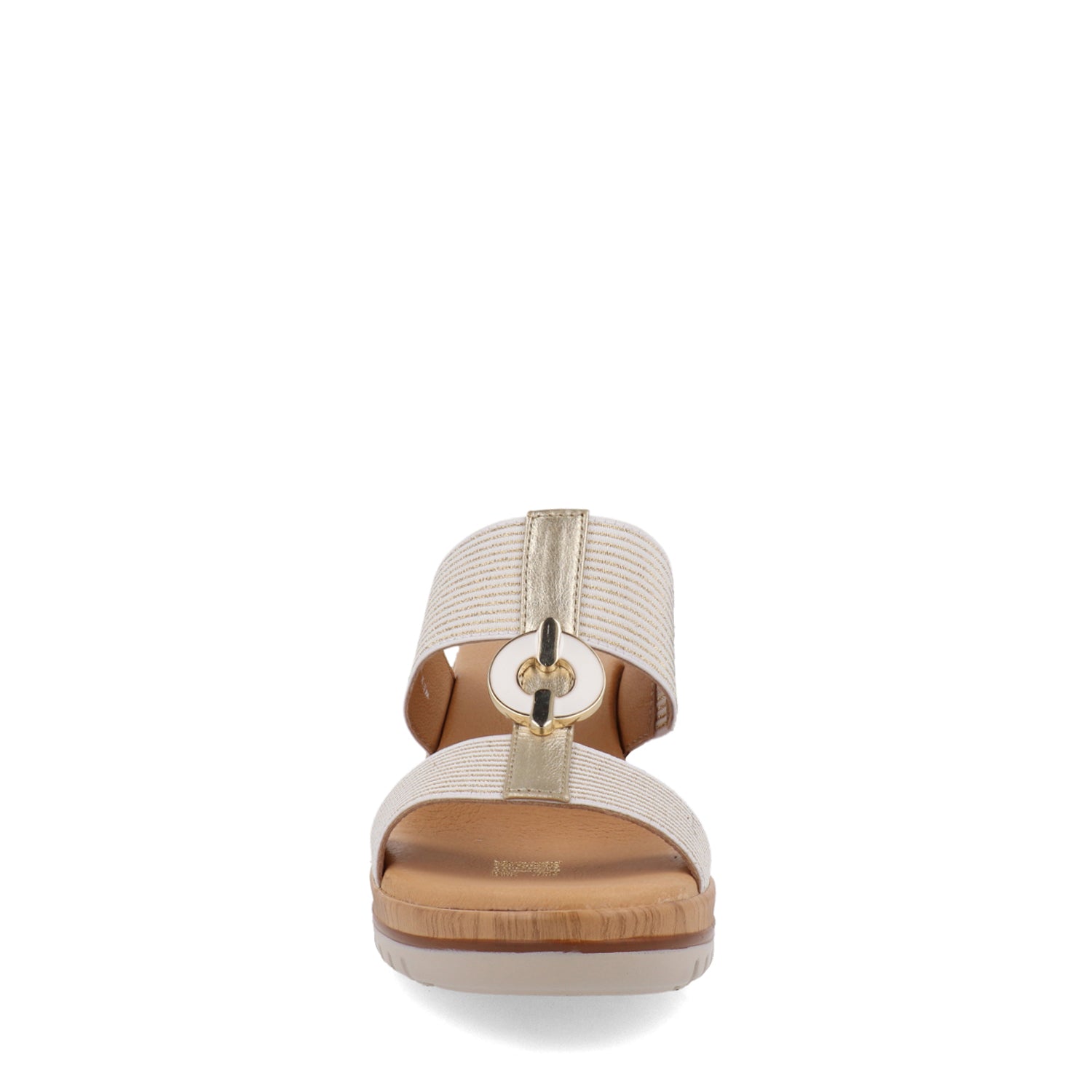 Sandalia casual Flexi color oro para mujer
