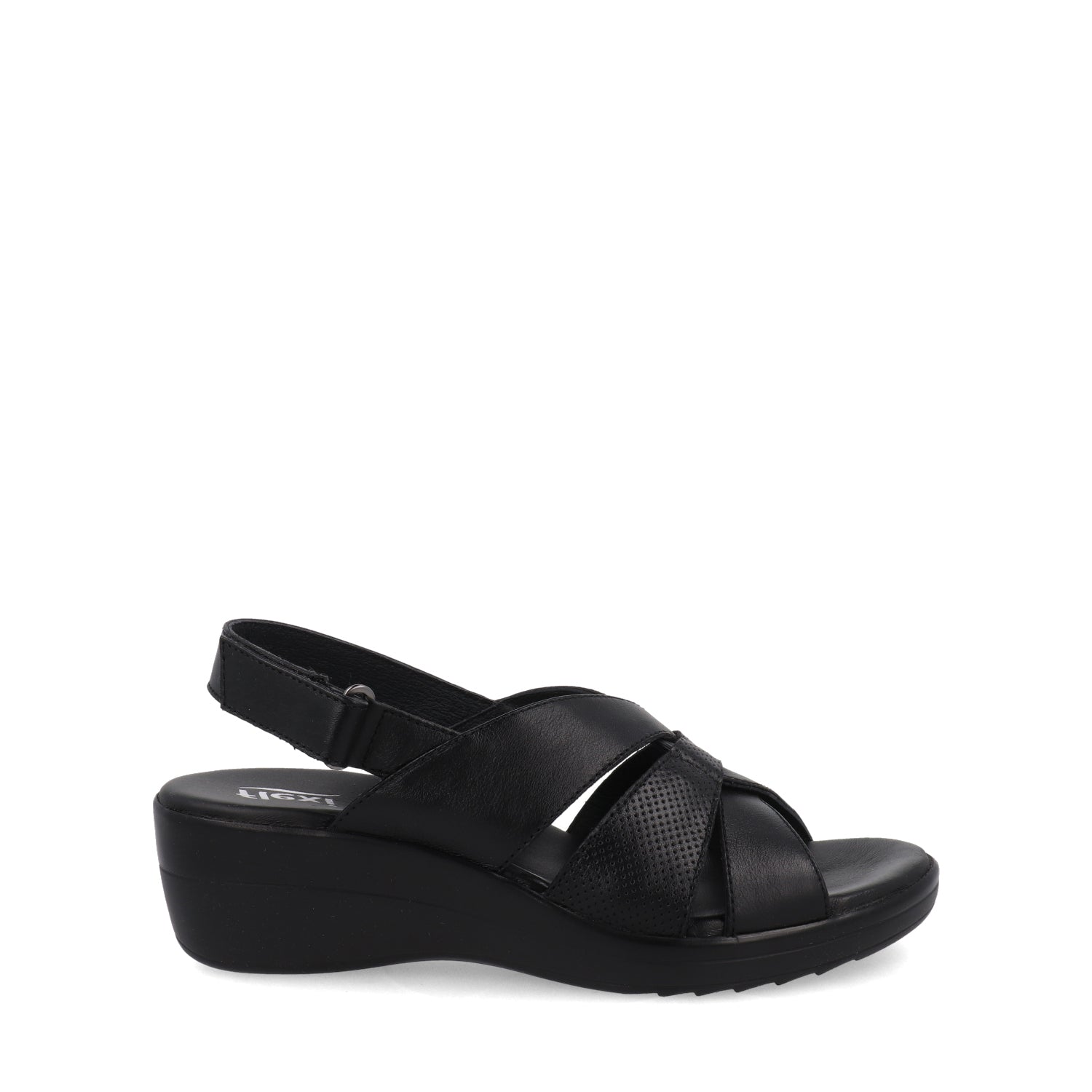 Sandalia confort Flexi color negro para mujer