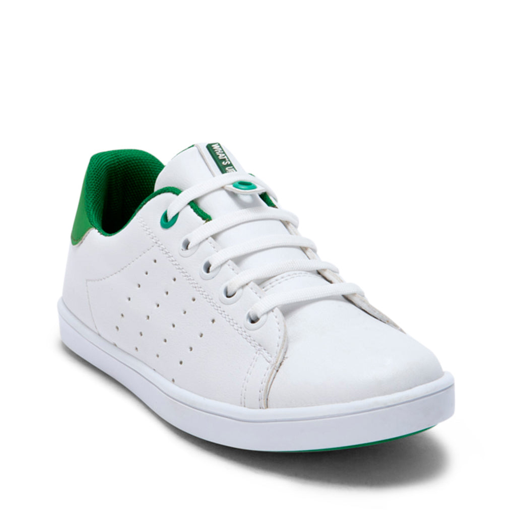 Leyenda entusiasmo Lirio Tenis para niño color blanco/verde – VazzaShoes