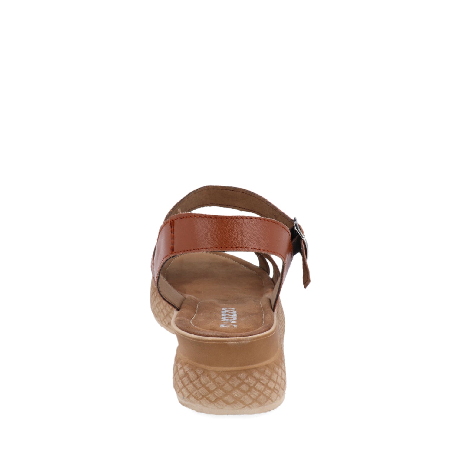 Sandalia Medio Vazza color Tan para Mujer con hebilla