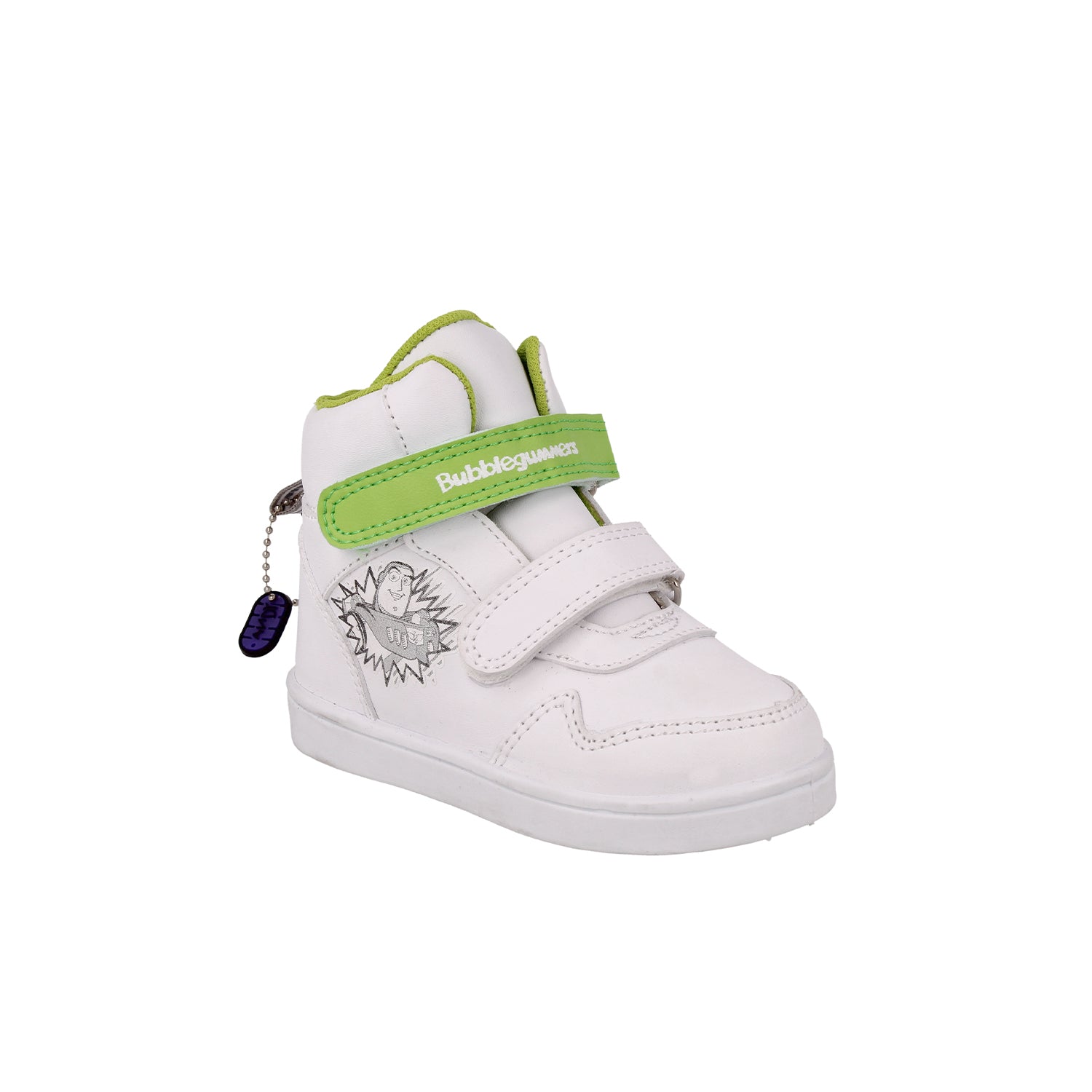 Tenis Urbano Bubble Gummers color Blanco Verde para Niño