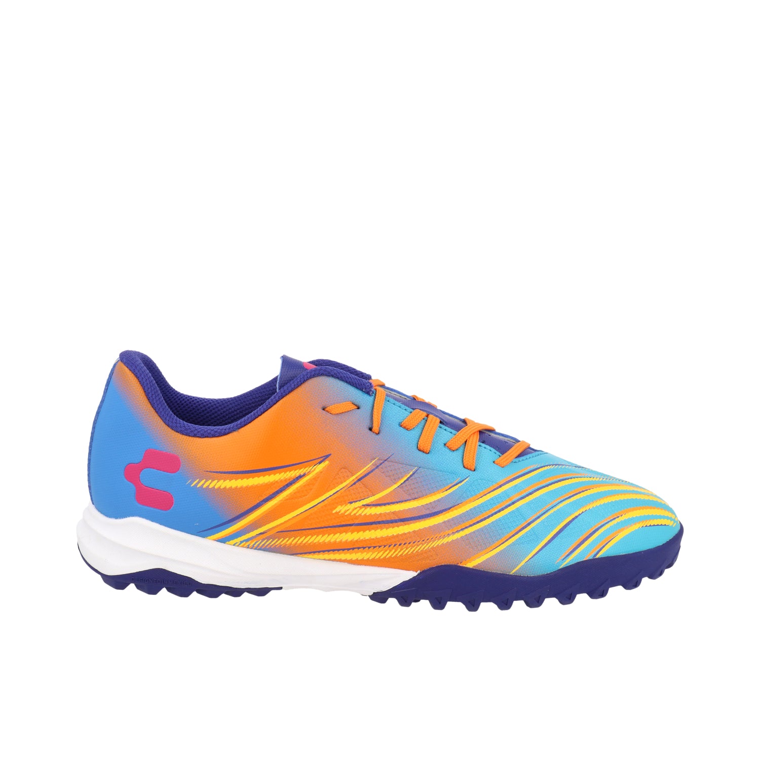 Tenis Deportivo Charly color Azul/Naranja para Hombre