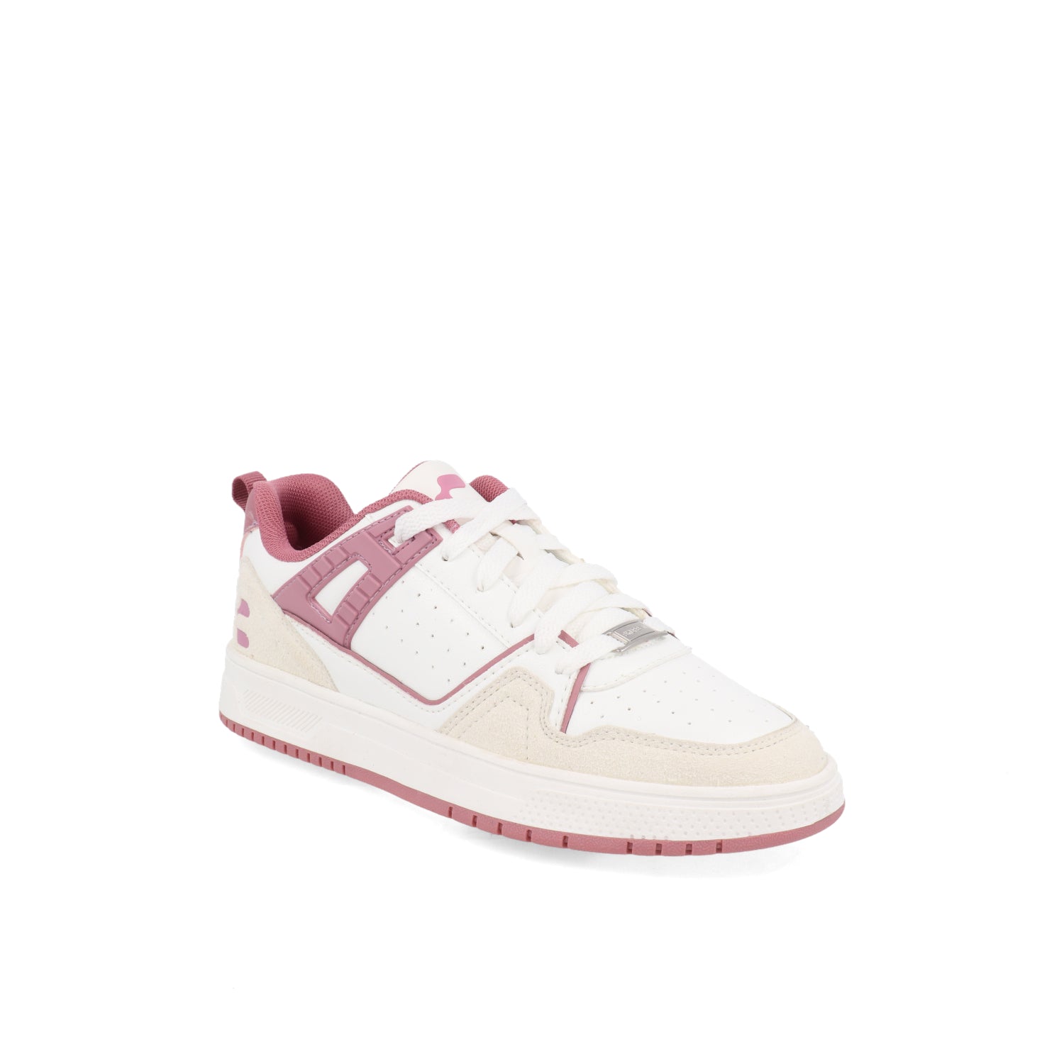 Tenis Atletico Charly color Blanco/Rosa para Mujer