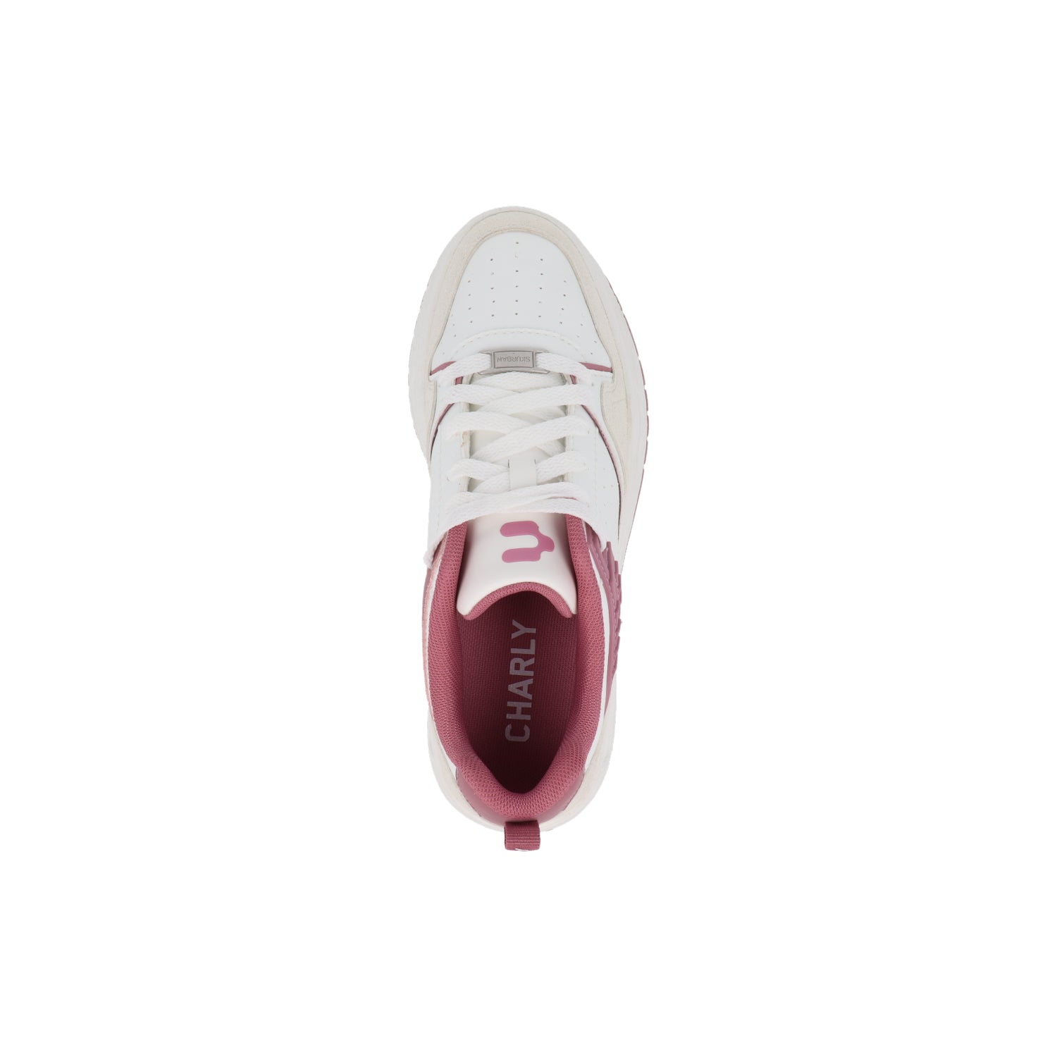 Tenis Atletico Charly color Blanco/Rosa para Mujer