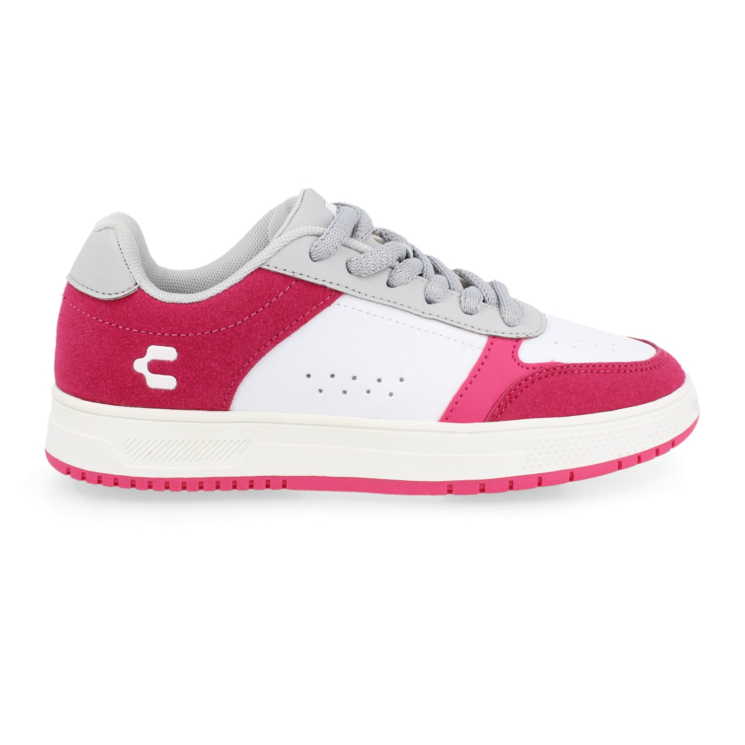 Tenis Urbano Charly color Blanco con Fiusha para Mujer