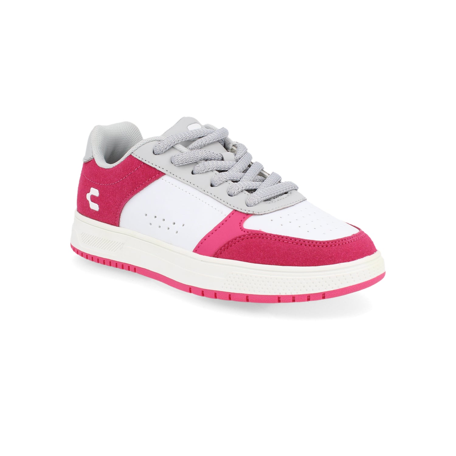 Tenis Urbano Charly color Blanco con Fiusha para Mujer