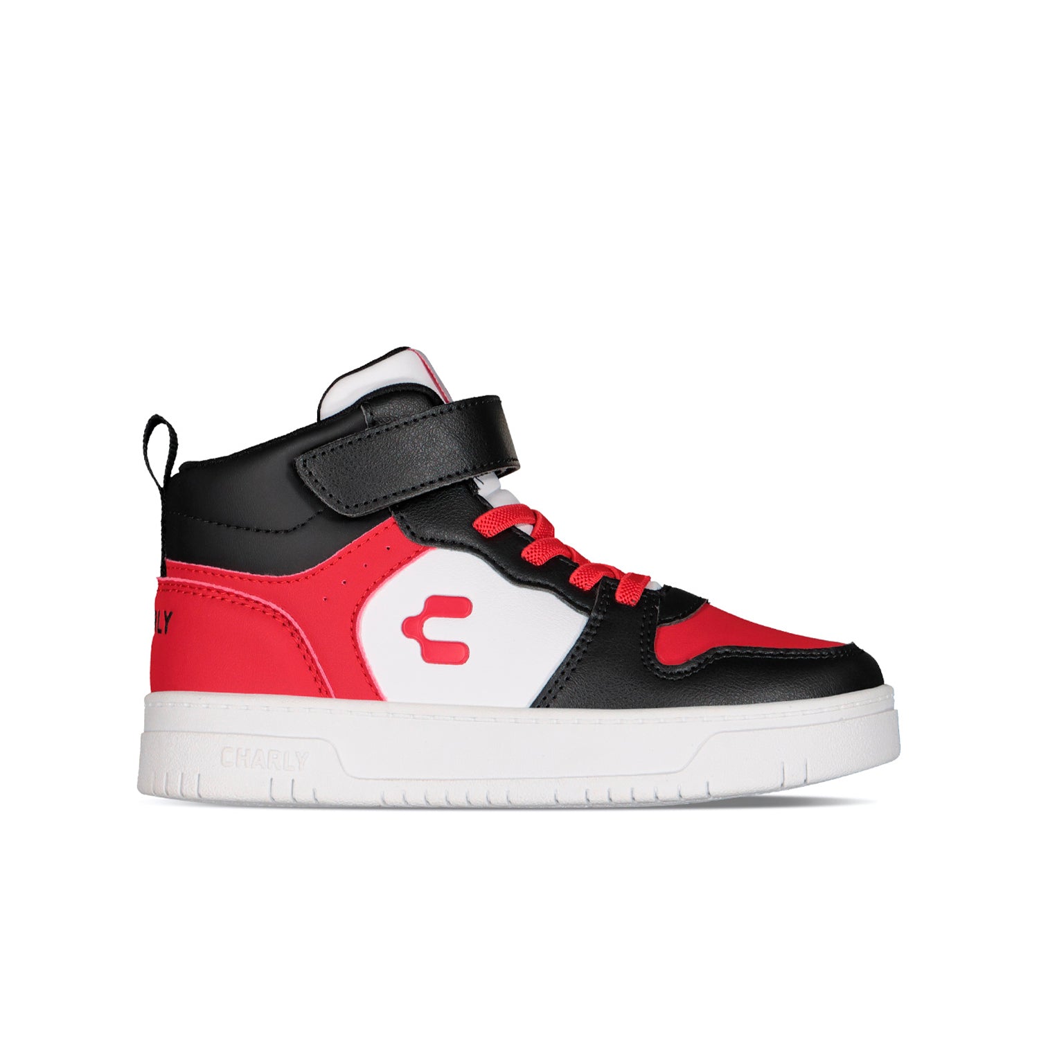 Tenis Urbano Charly color Negro con Rojo para Junior Niño