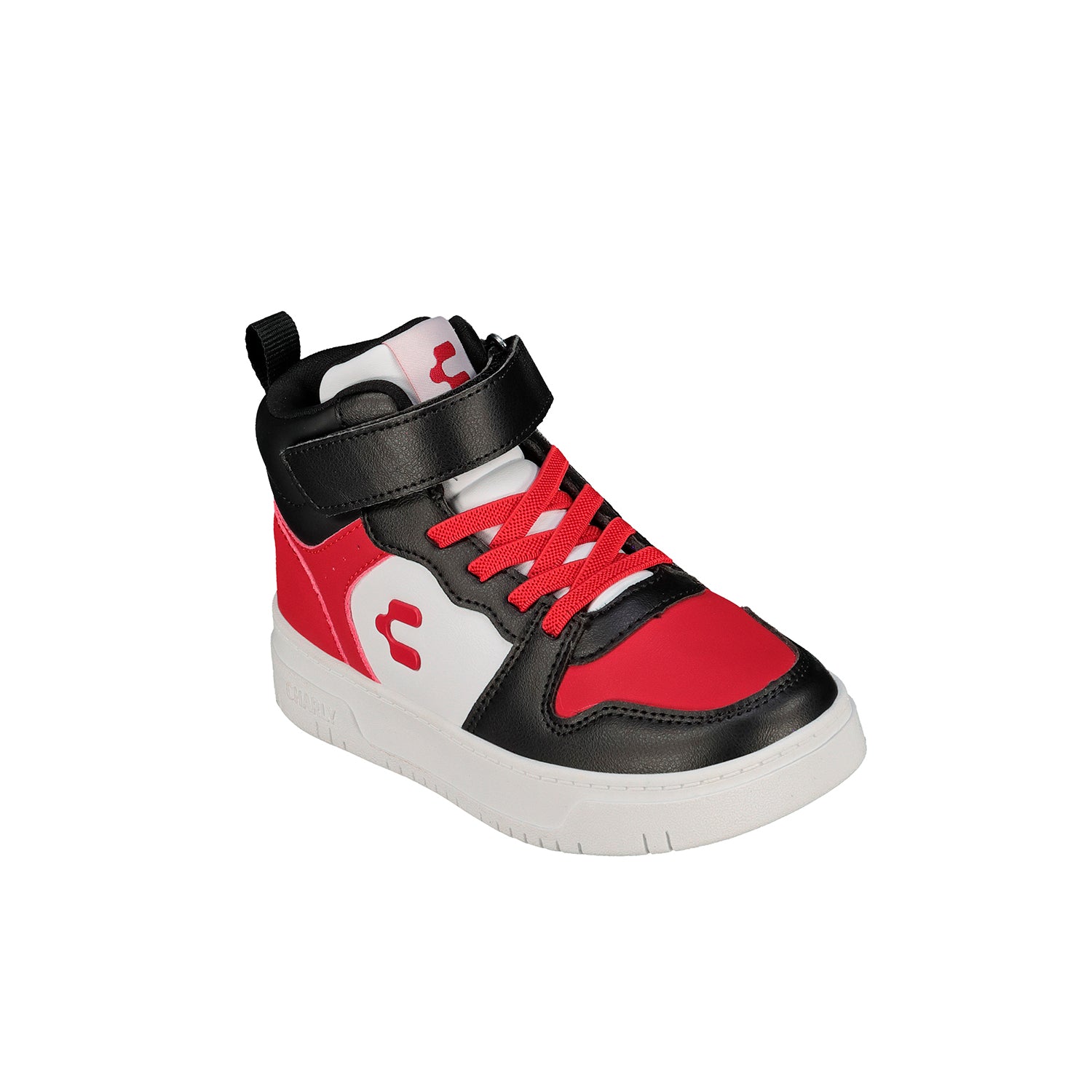 Tenis Urbano Charly color Negro con Rojo para Junior Niño