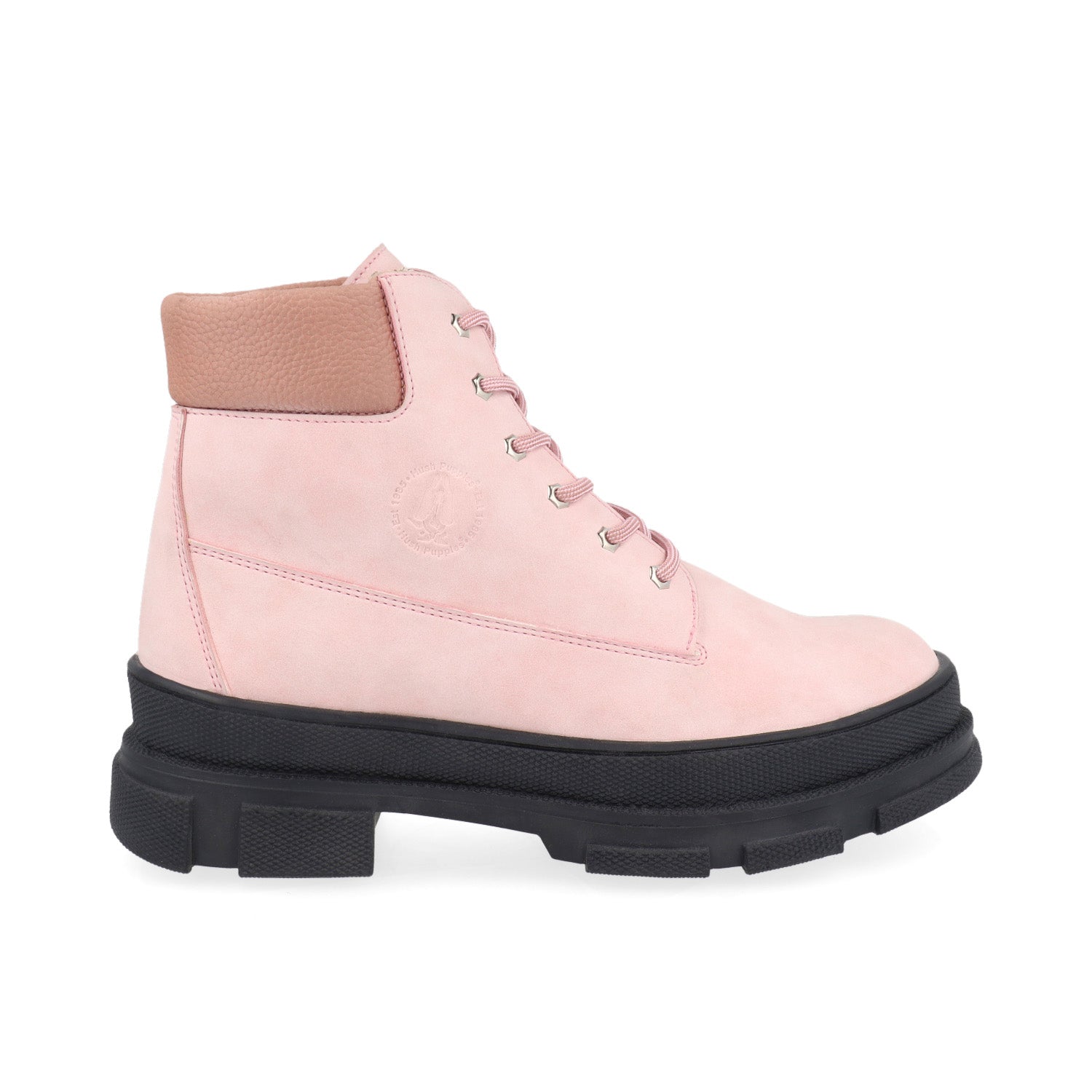 Botín Tipo Industrial Hush Kids color Rosa Pastel para Mujer