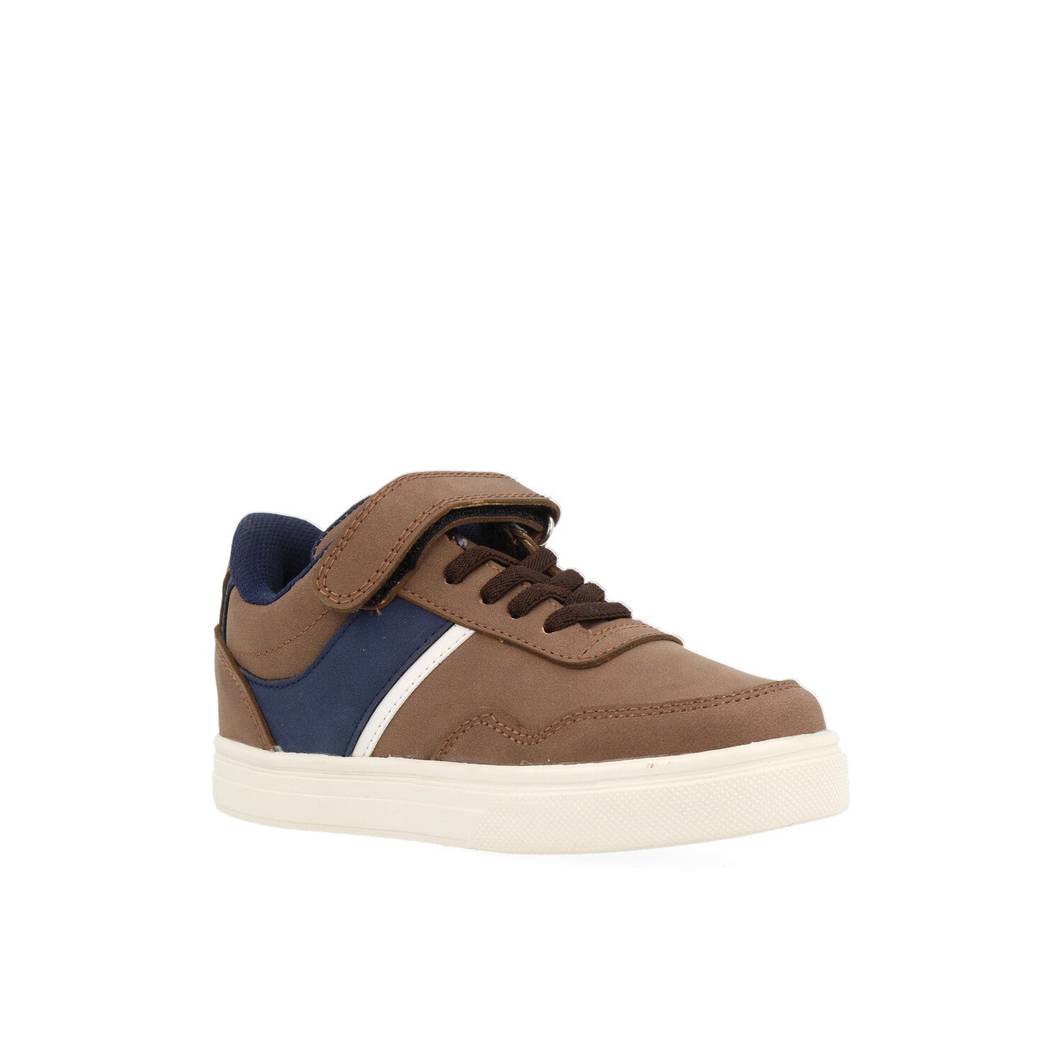 Tenis Casual Vazza color Cafe para Niño