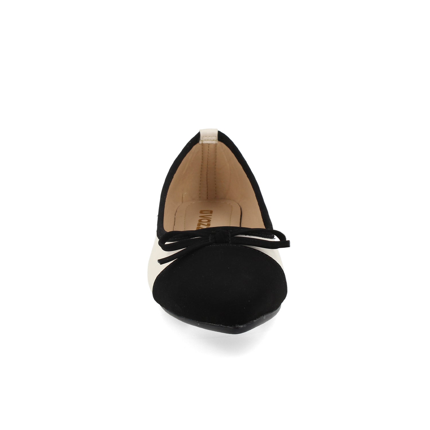 Ballerina Casual Vazza color Blanco Con Negro para Mujer