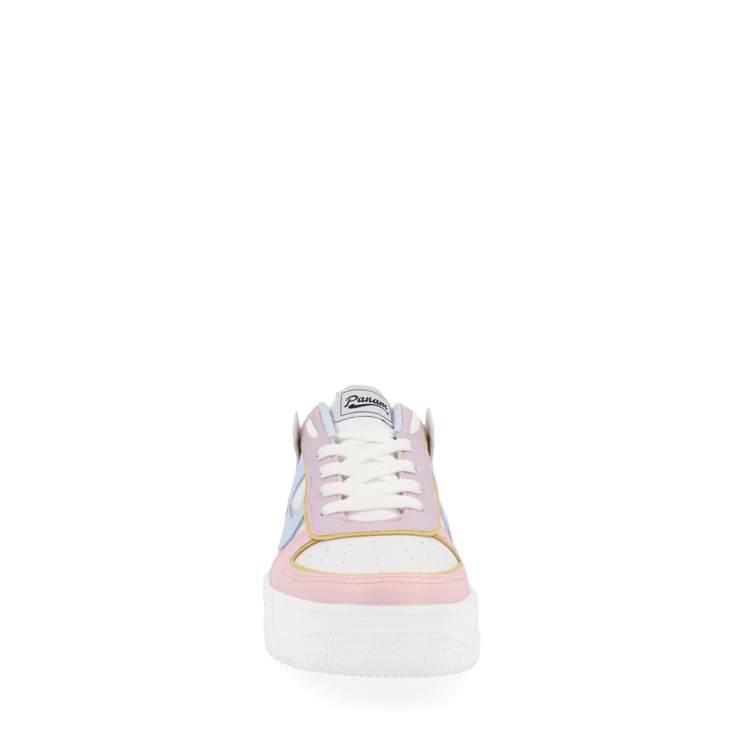 Tenis Estilo Urbano Panam color Blanco Con Detalles Multicolor Para Mujer