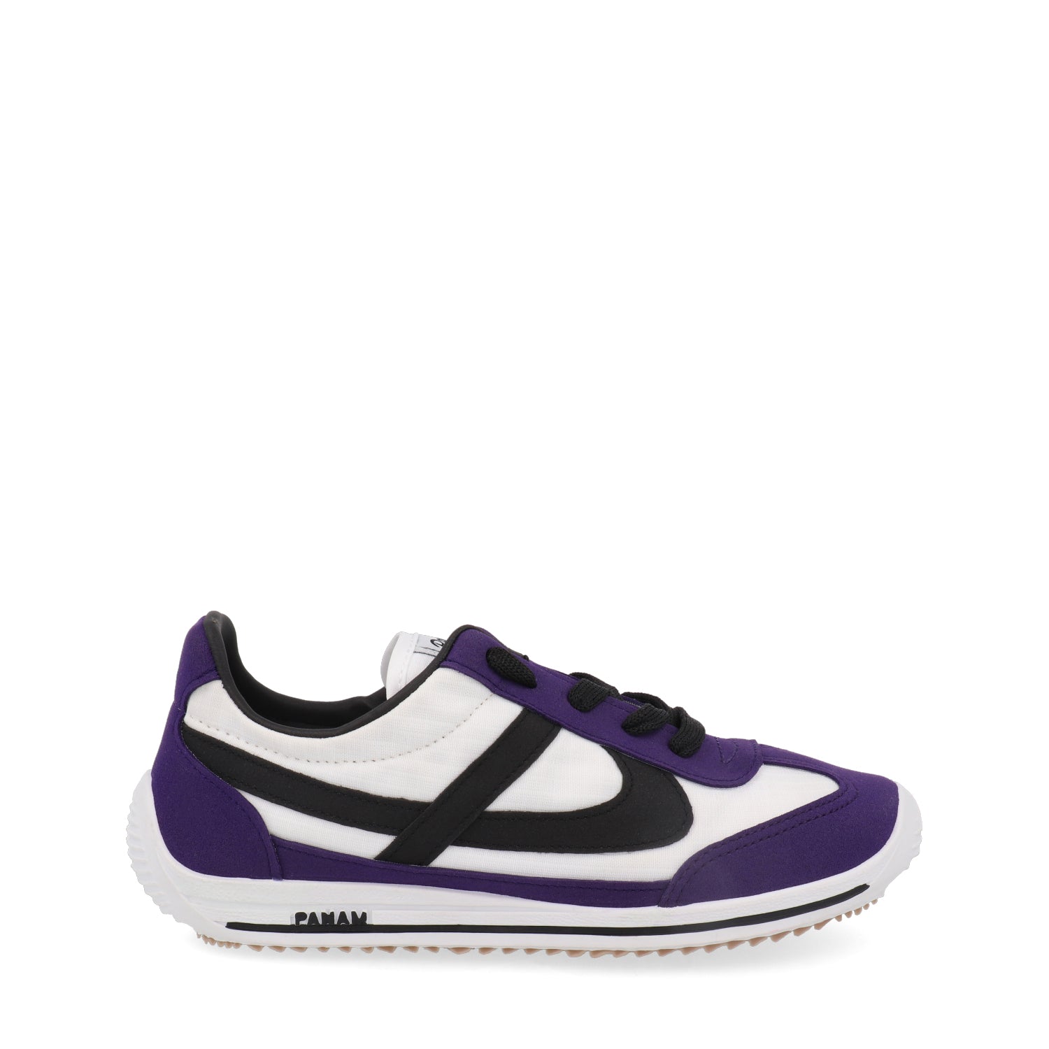 Tenis Estilo Urbano Panam color Blanco con Morado para Mujer