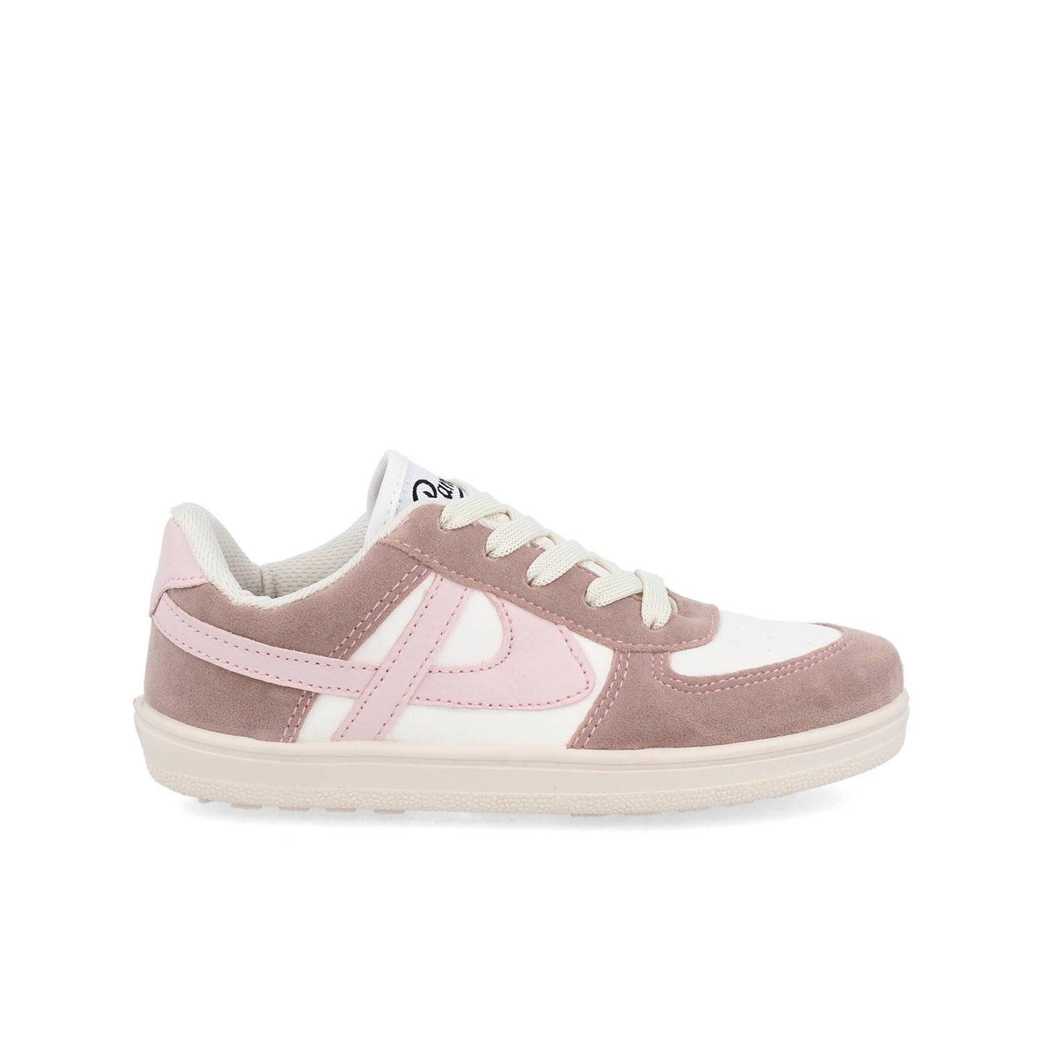 Tenis Urbano Panam color Marfil Con Cafe para Niña